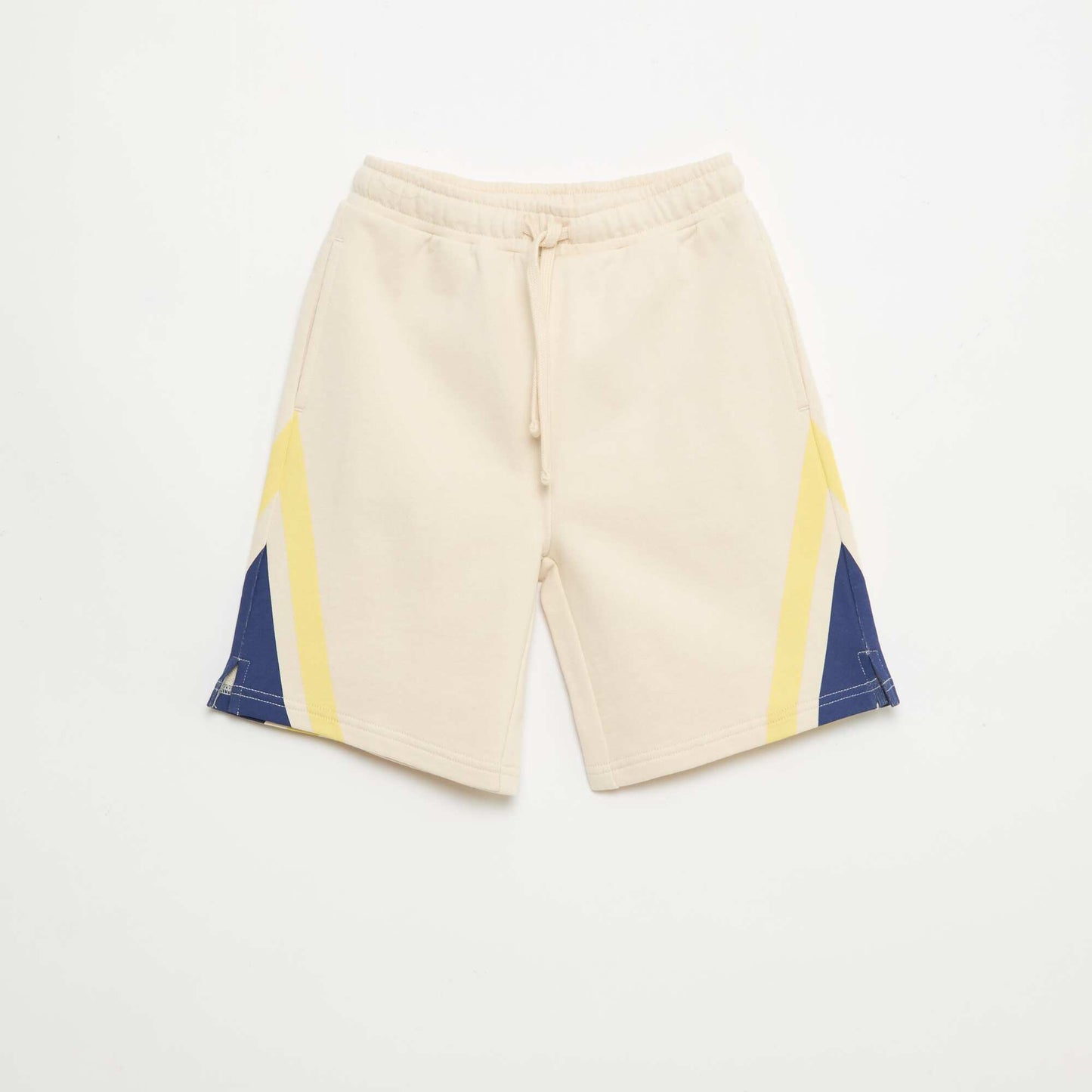 Graphic Print Shorts WHITE