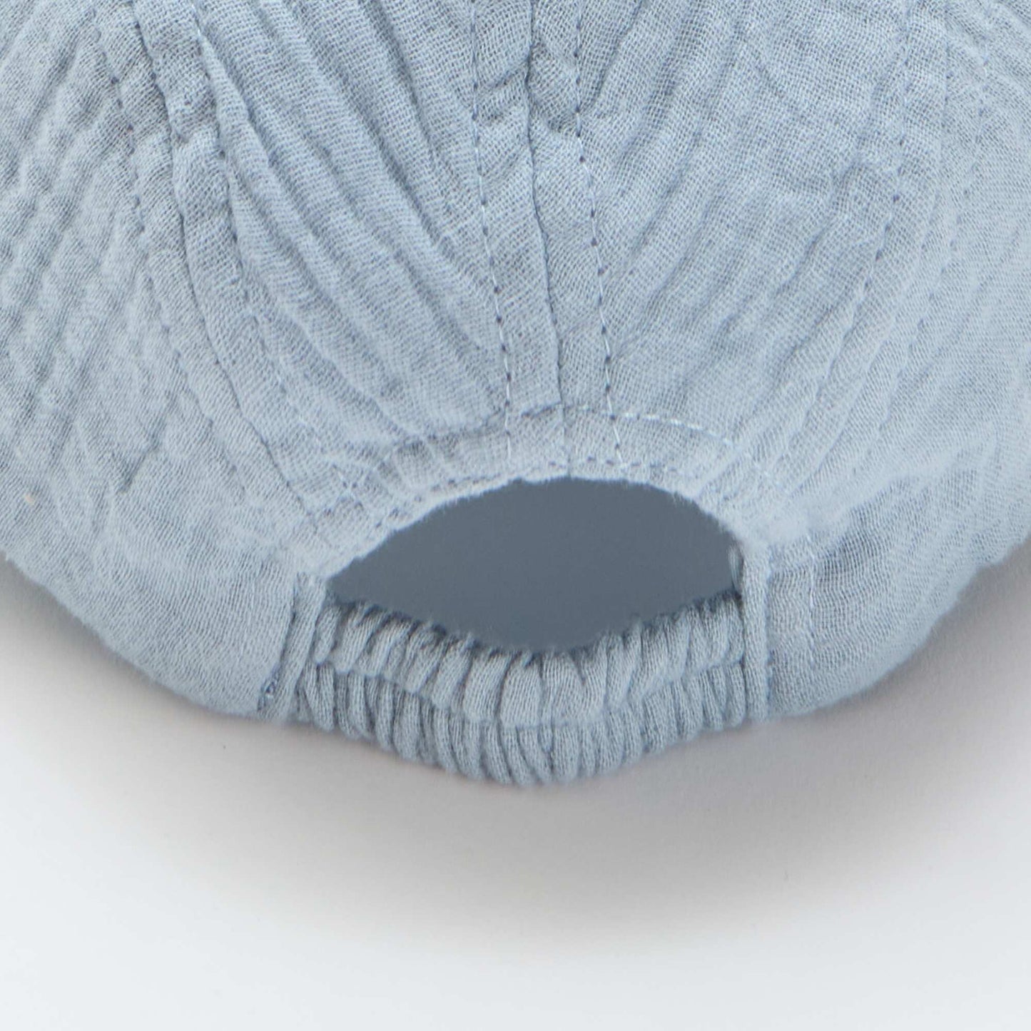Cotton gauze cap BLUE