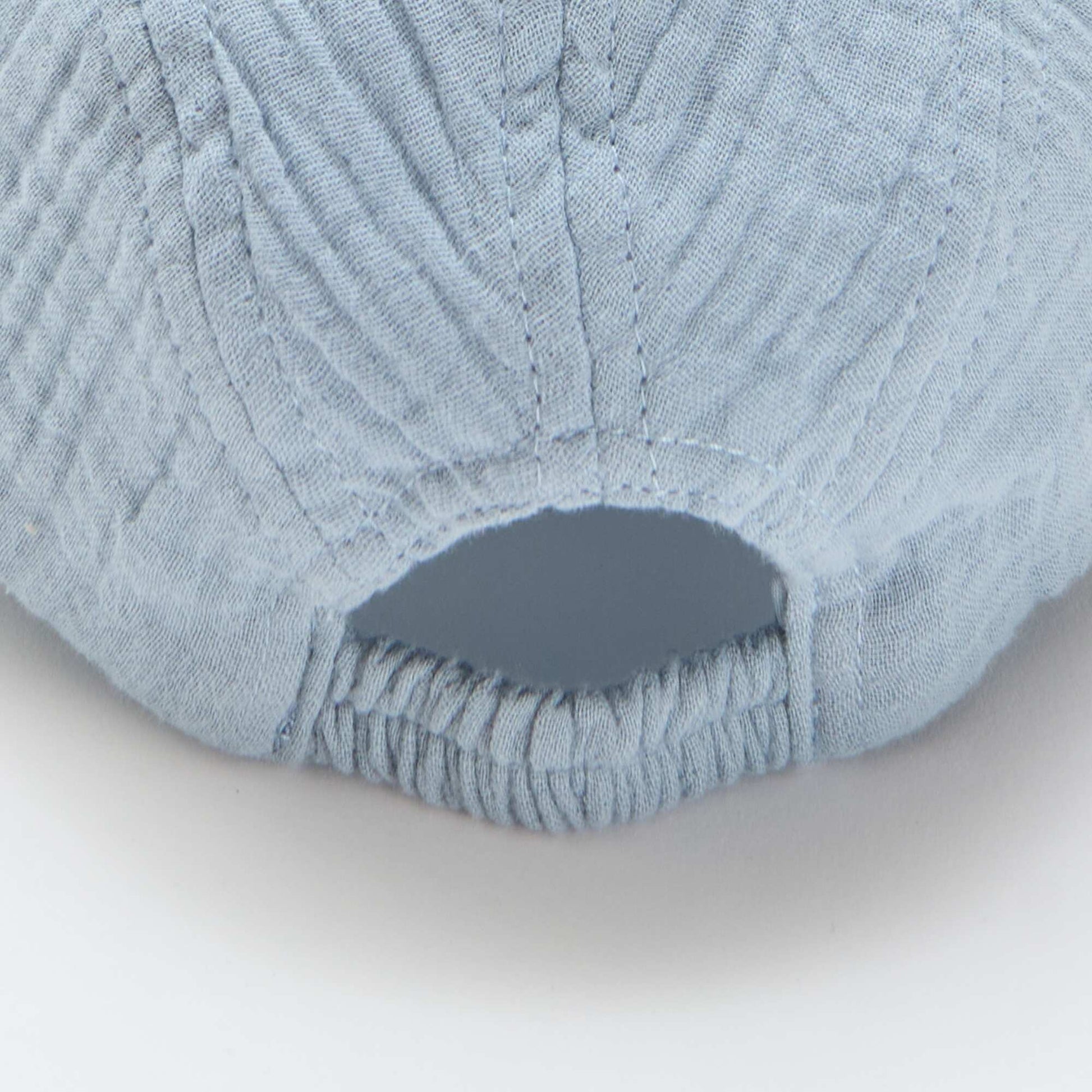 Cotton gauze cap BLUE