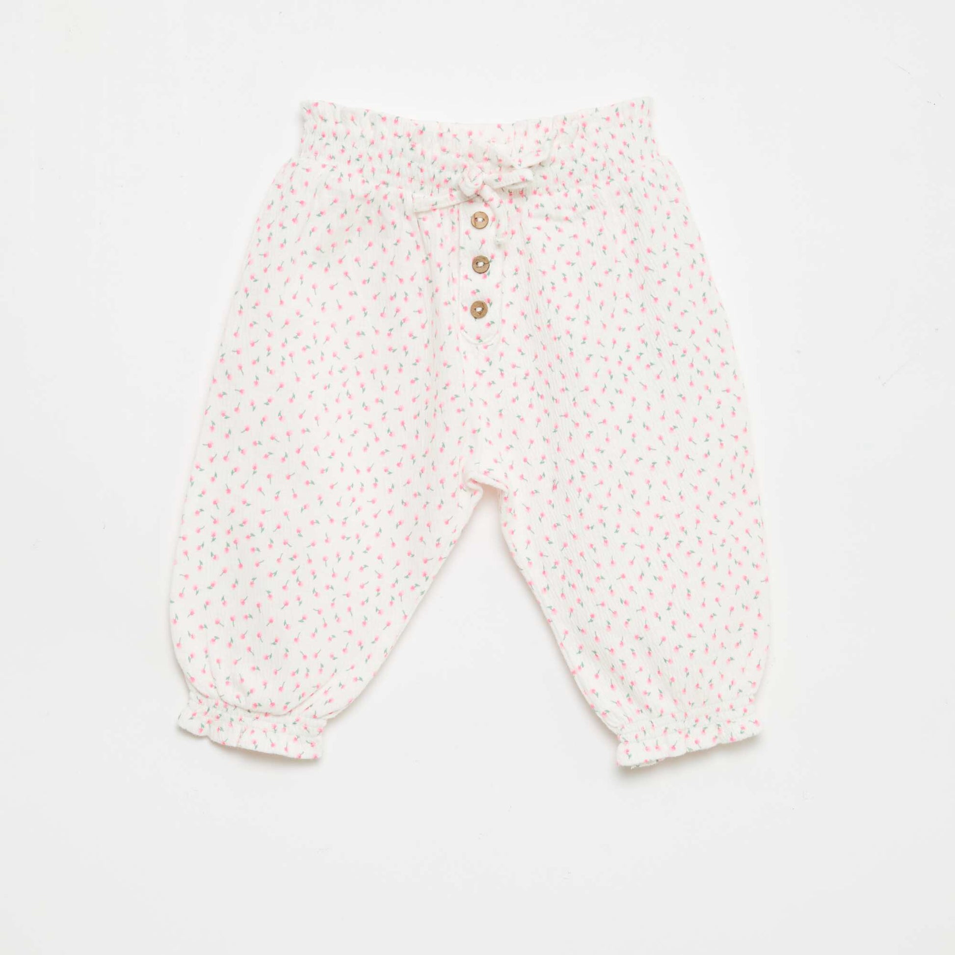 Cotton Jersey Harem Pants WHITE