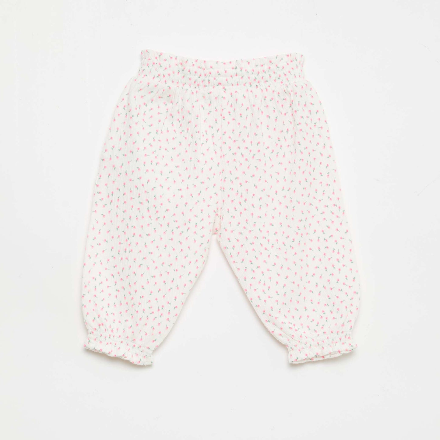 Cotton Jersey Harem Pants WHITE