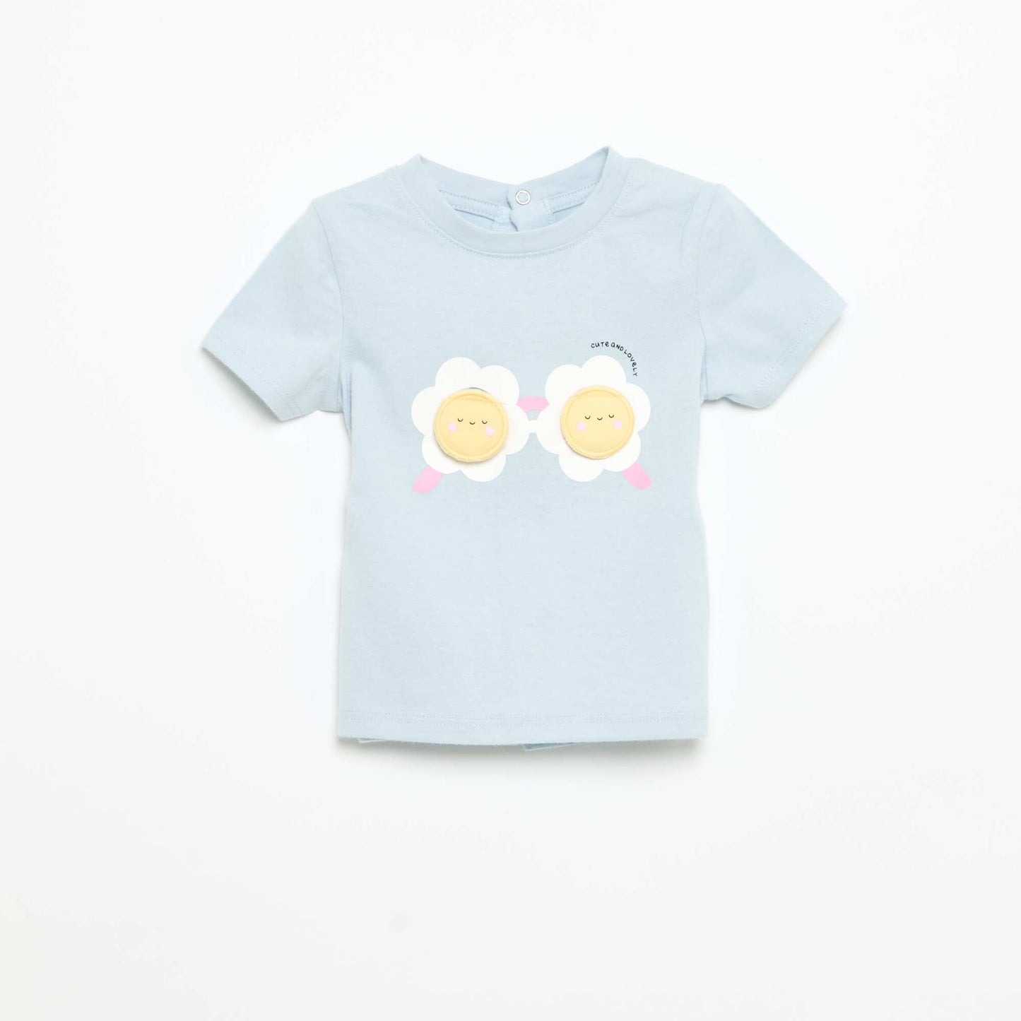 Printed Short-Sleeved T-shirt BLUE