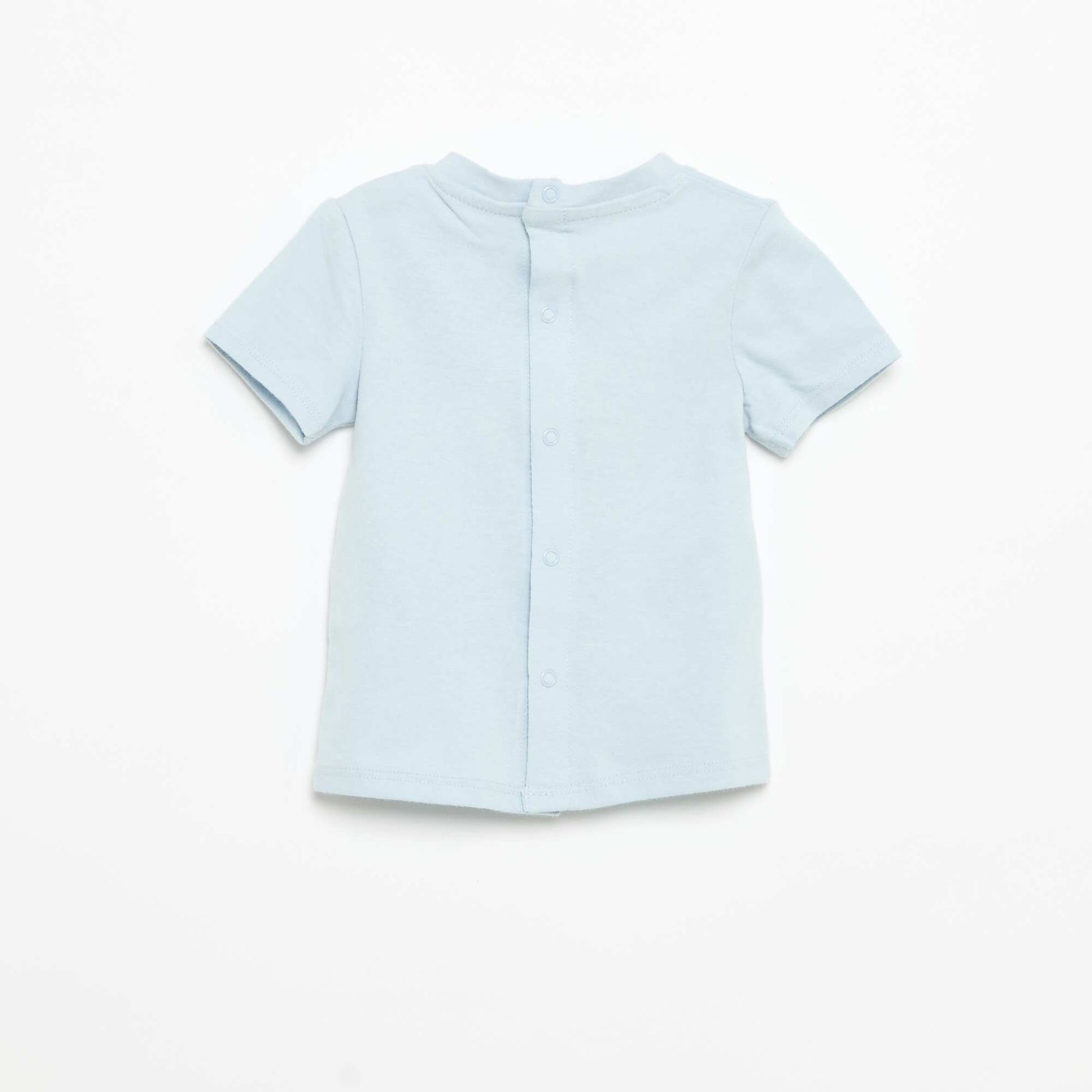 Printed Short-Sleeved T-shirt BLUE