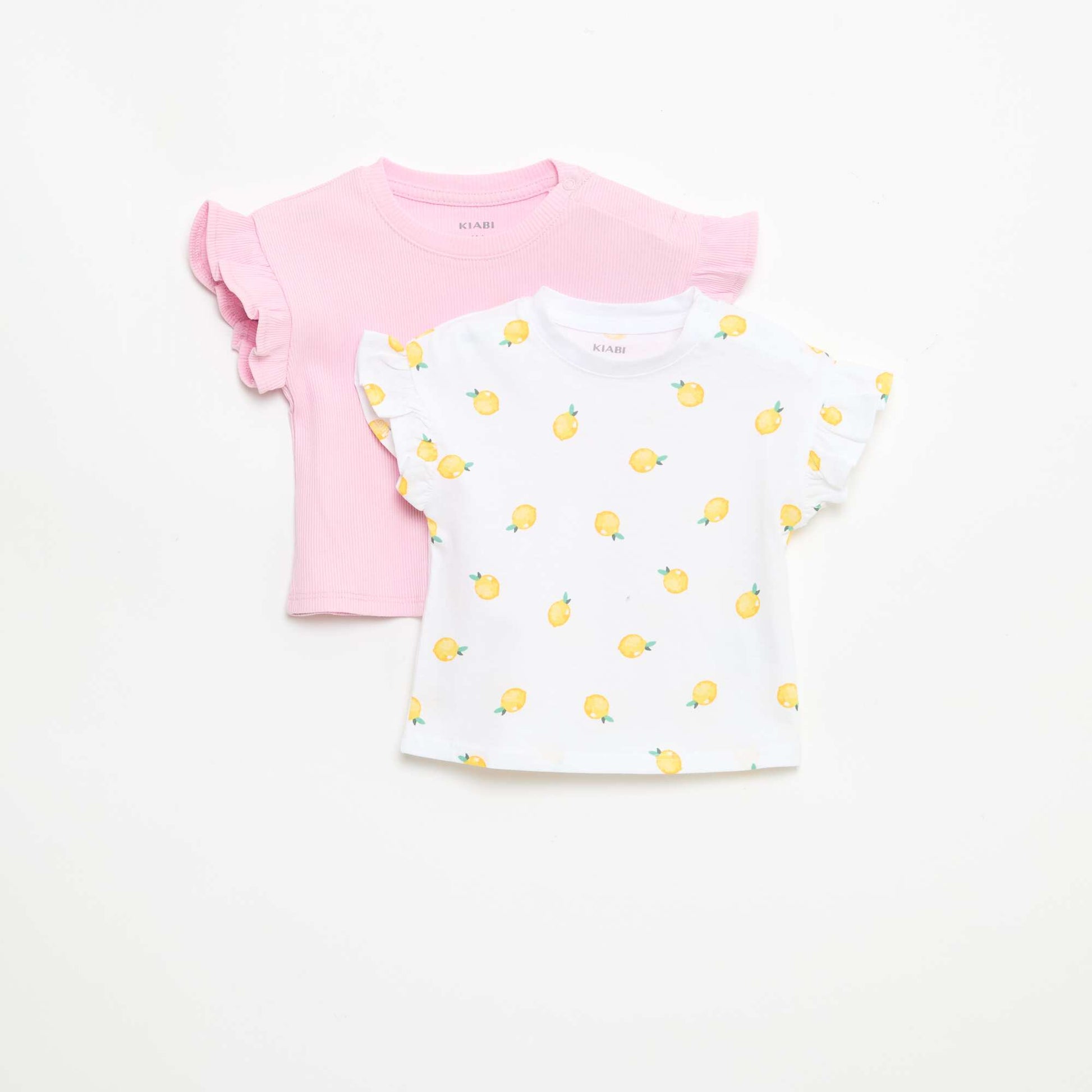 2-Pack Short-Sleeve Cotton Jersey T-Shirts WHITE