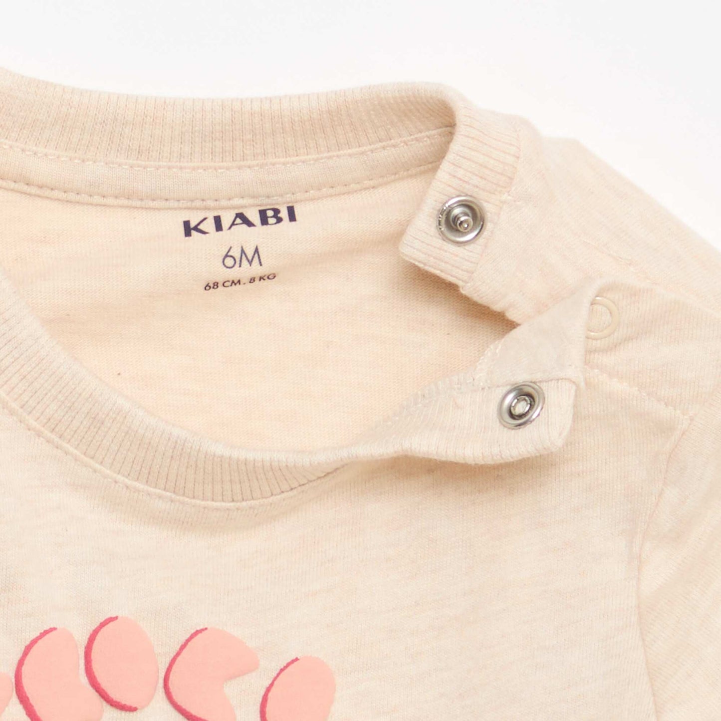 T-shirt with animated print BEIGE