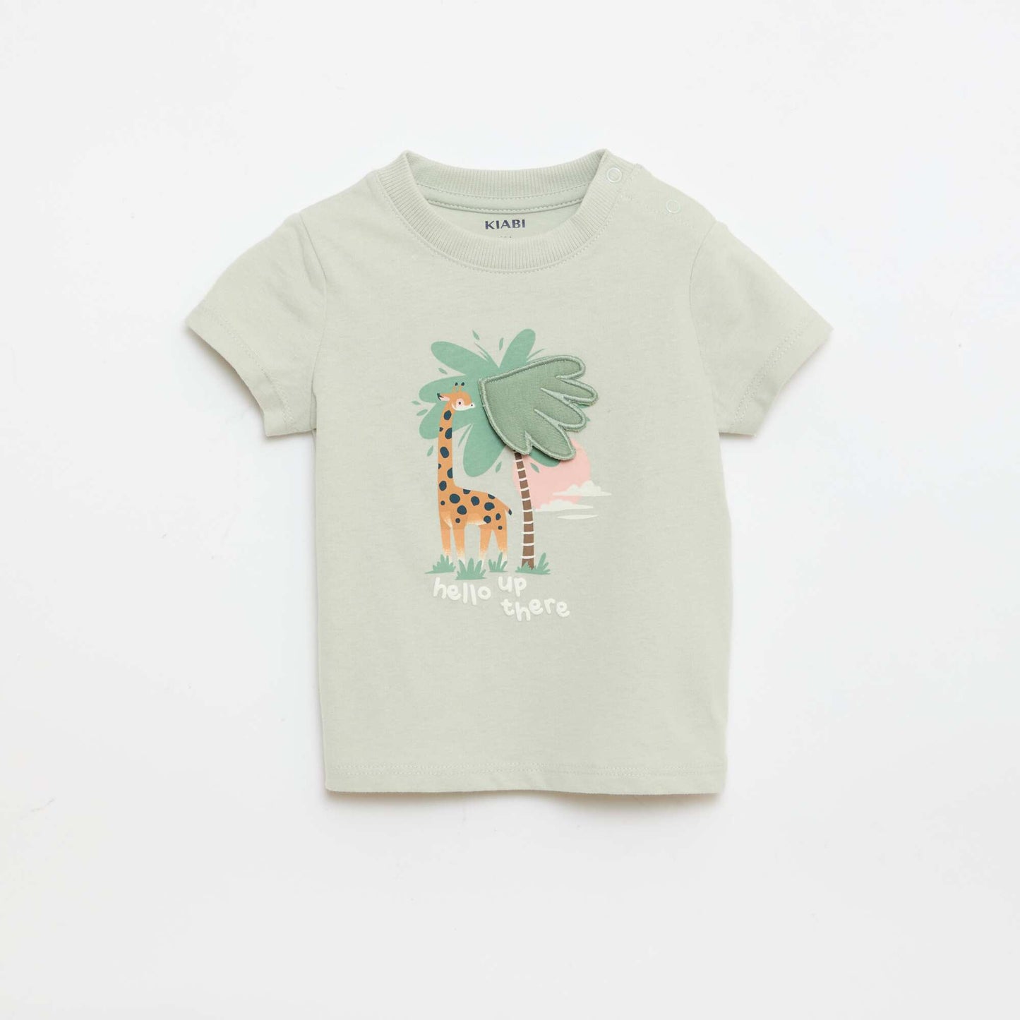 T-shirt with animated print GREEN