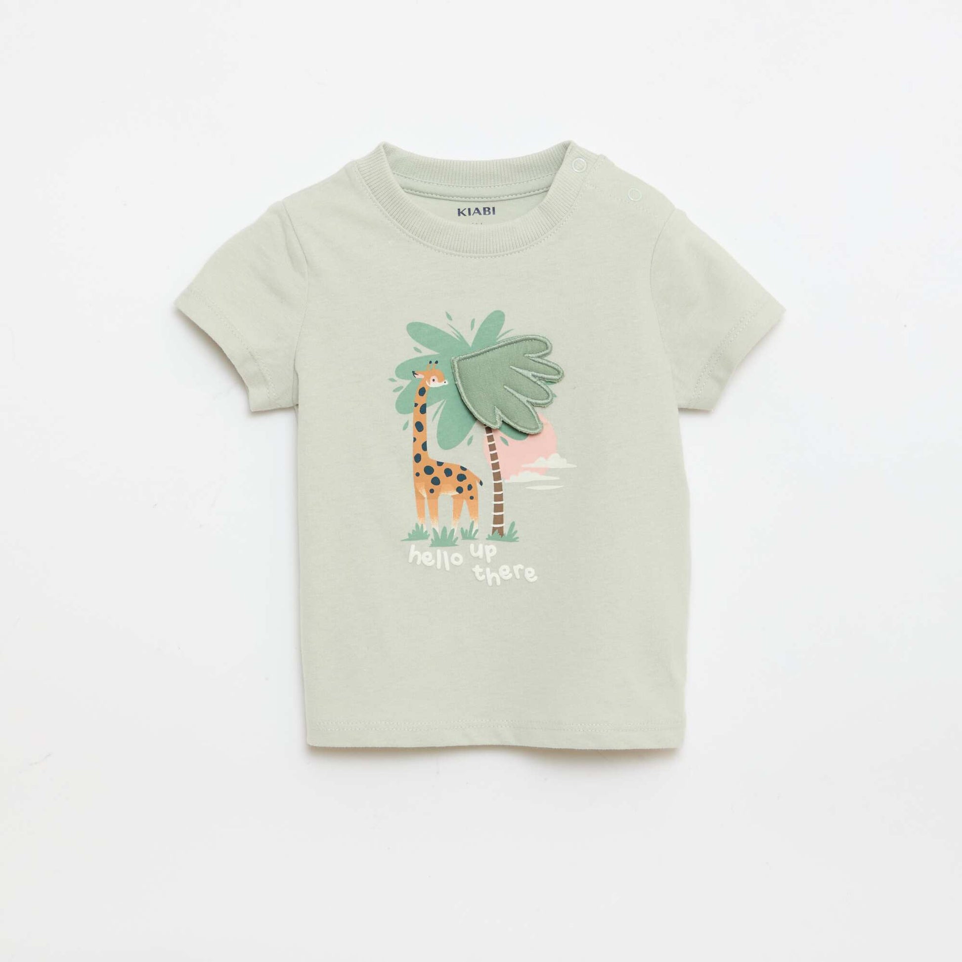 T-shirt with animated print GREEN
