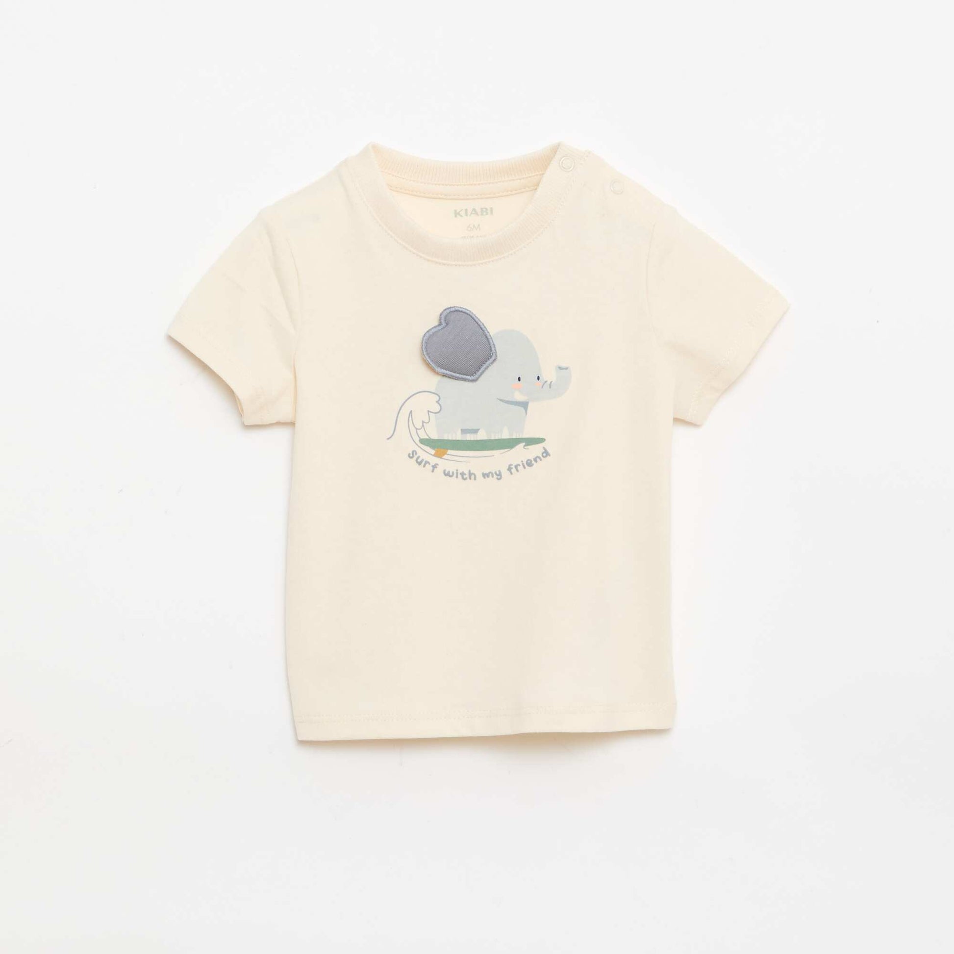 T-shirt with animated print WHITE