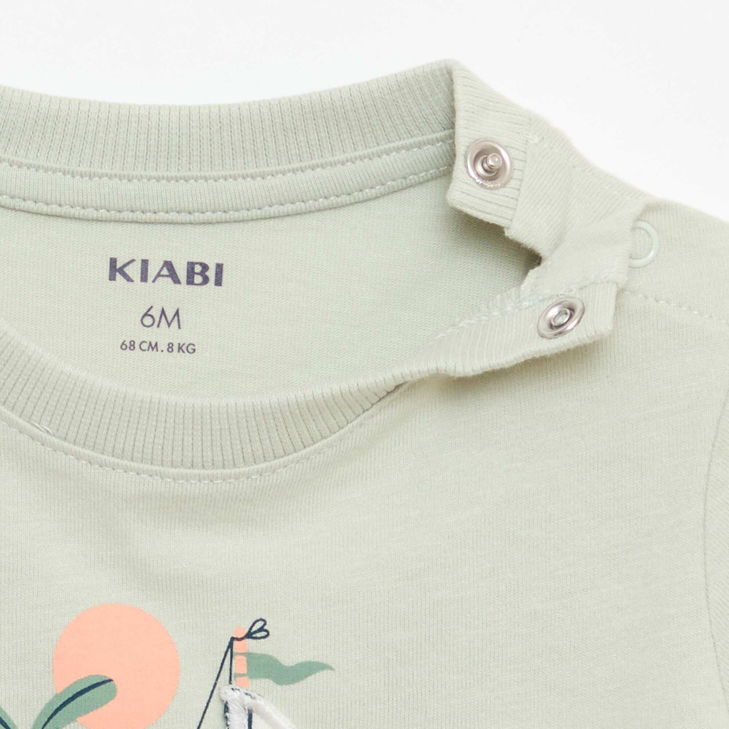 T-shirt with animated print GREEN