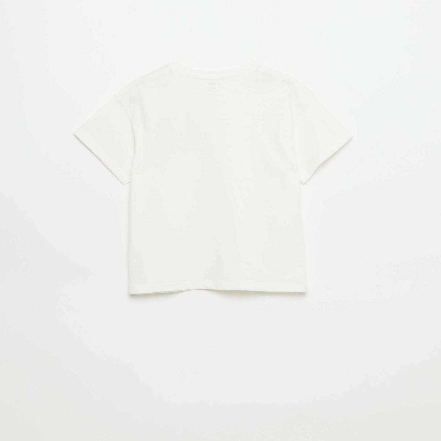 T-shirt with chest embroidery WHITE
