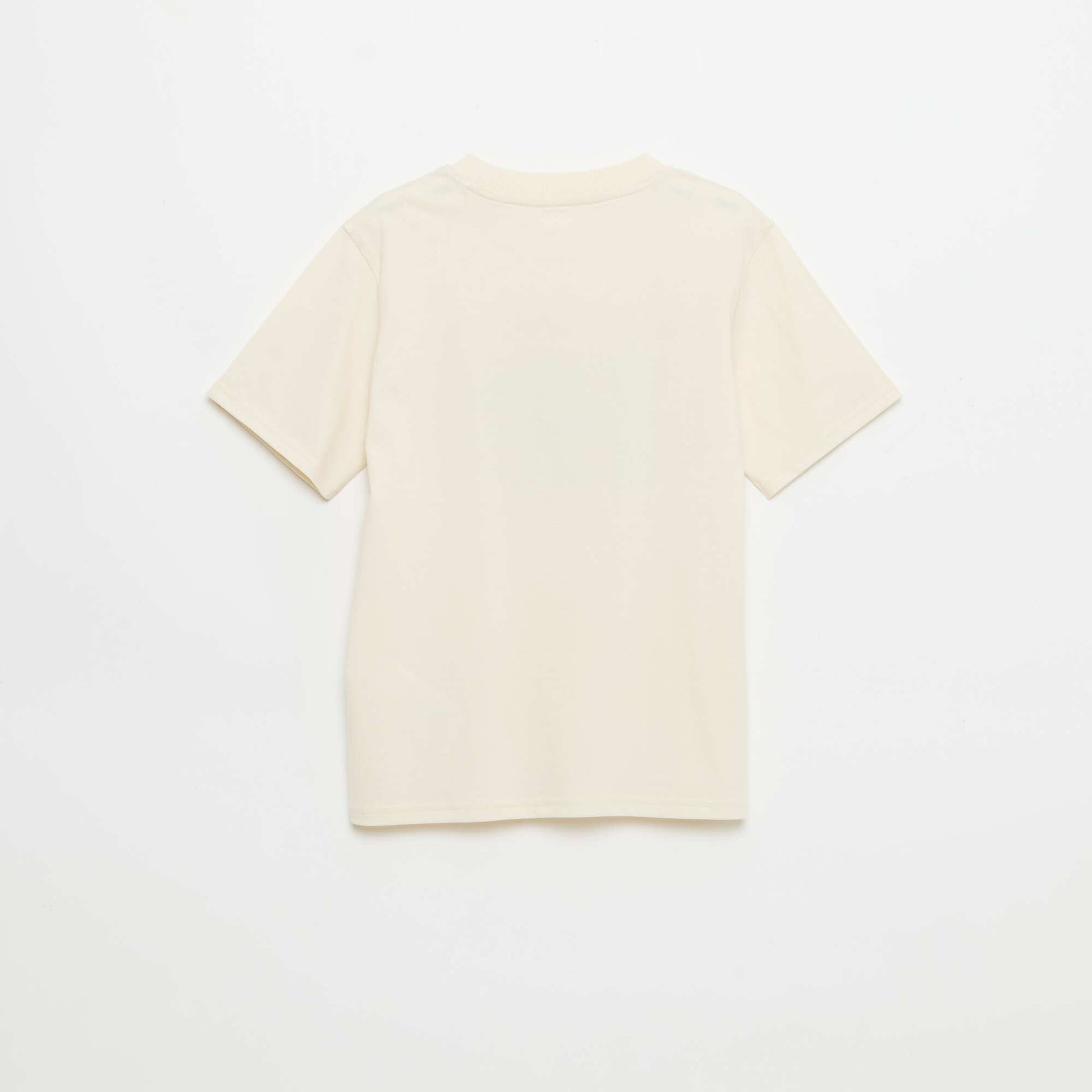 Short-sleeved graphic print T-shirt WHITE
