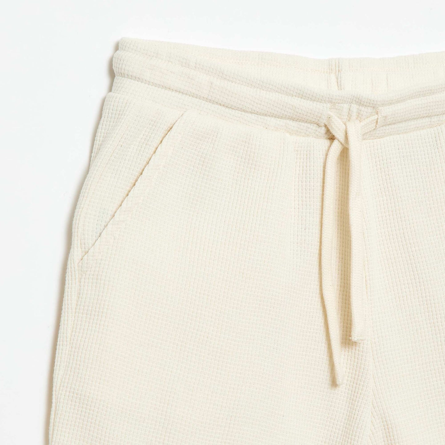 Waffle Knit Shorts BEIGE