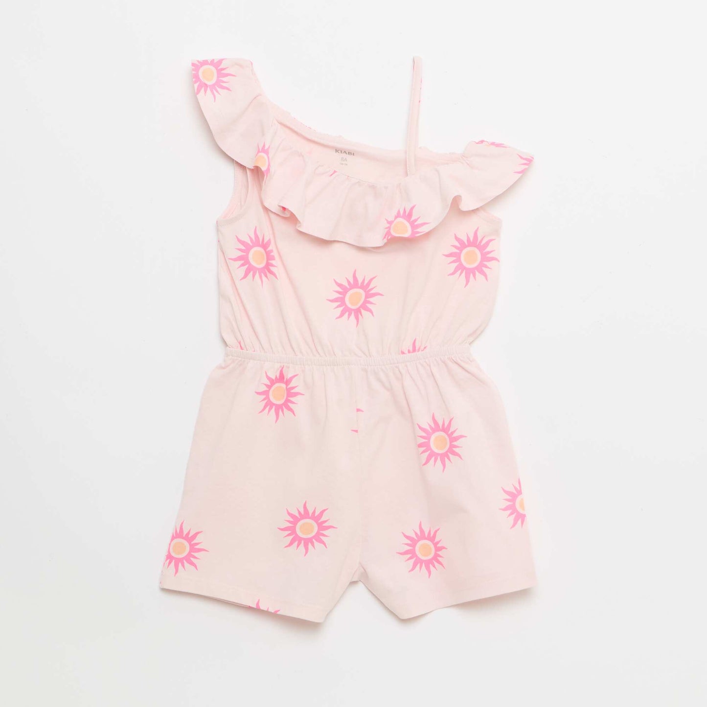 Romper with Asymmetrical Neckline PINK