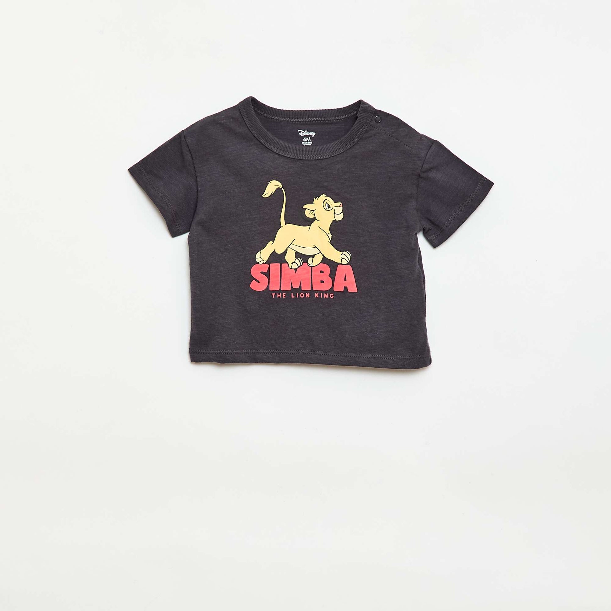 Simba' Short T-shirt and Shorts Set - 2-Piece BLACK