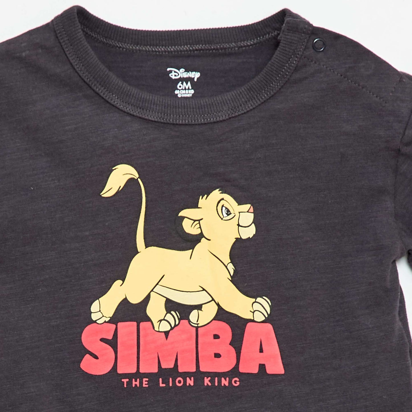 Simba' Short T-shirt and Shorts Set - 2-Piece BLACK