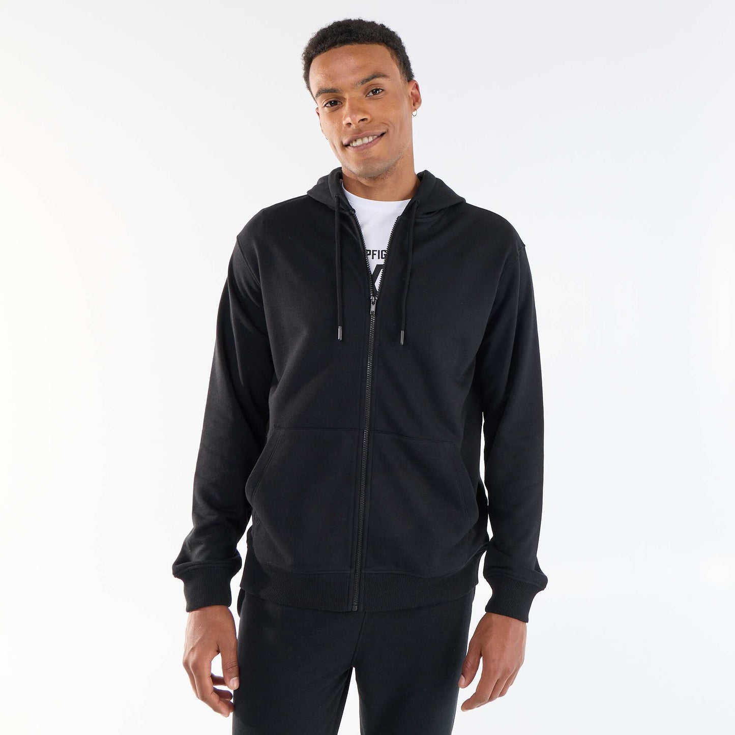 French Terry Hoodie BLACK