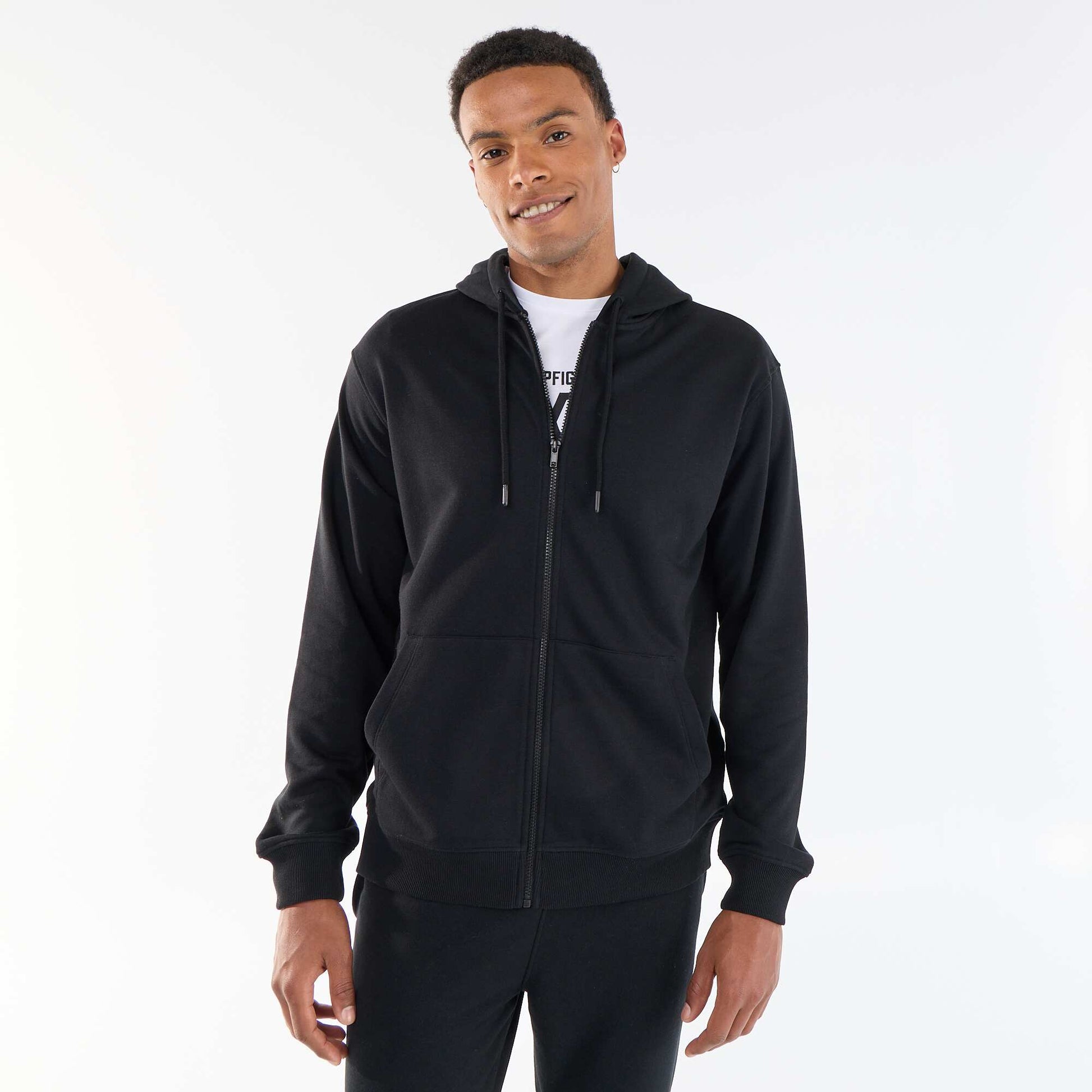 French Terry Hoodie BLACK