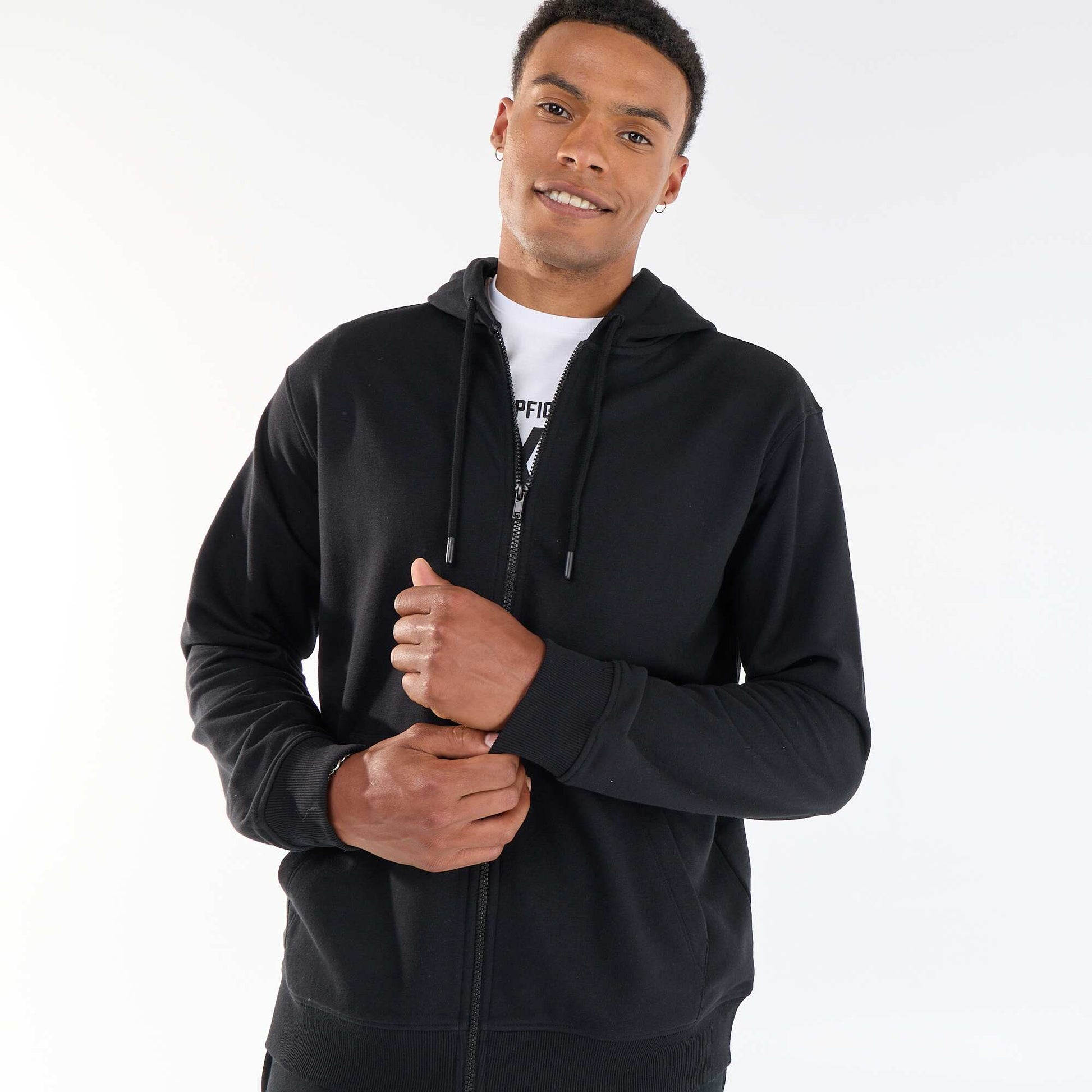 French Terry Hoodie BLACK