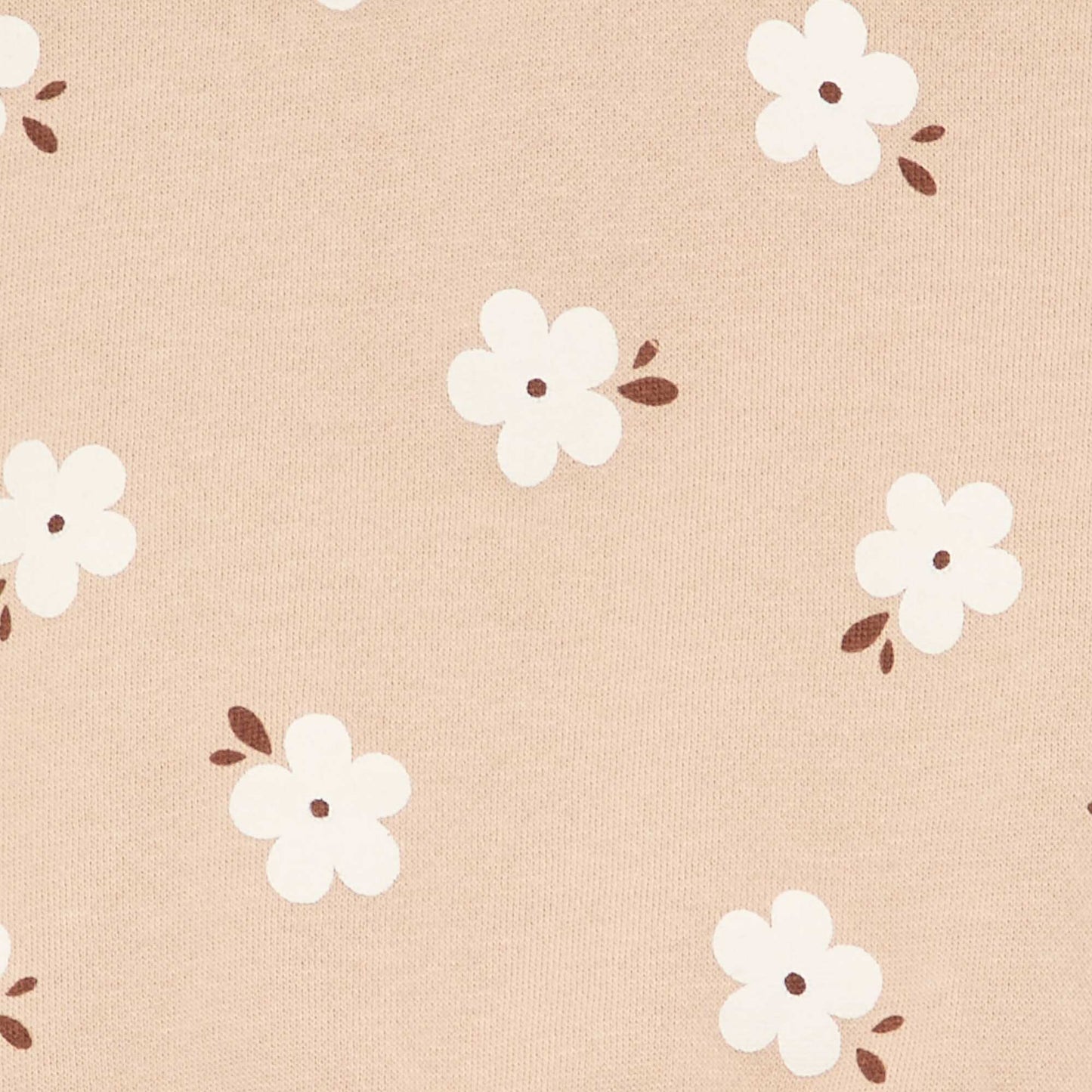 Patterned Fleece Sweatshirt BEIGE