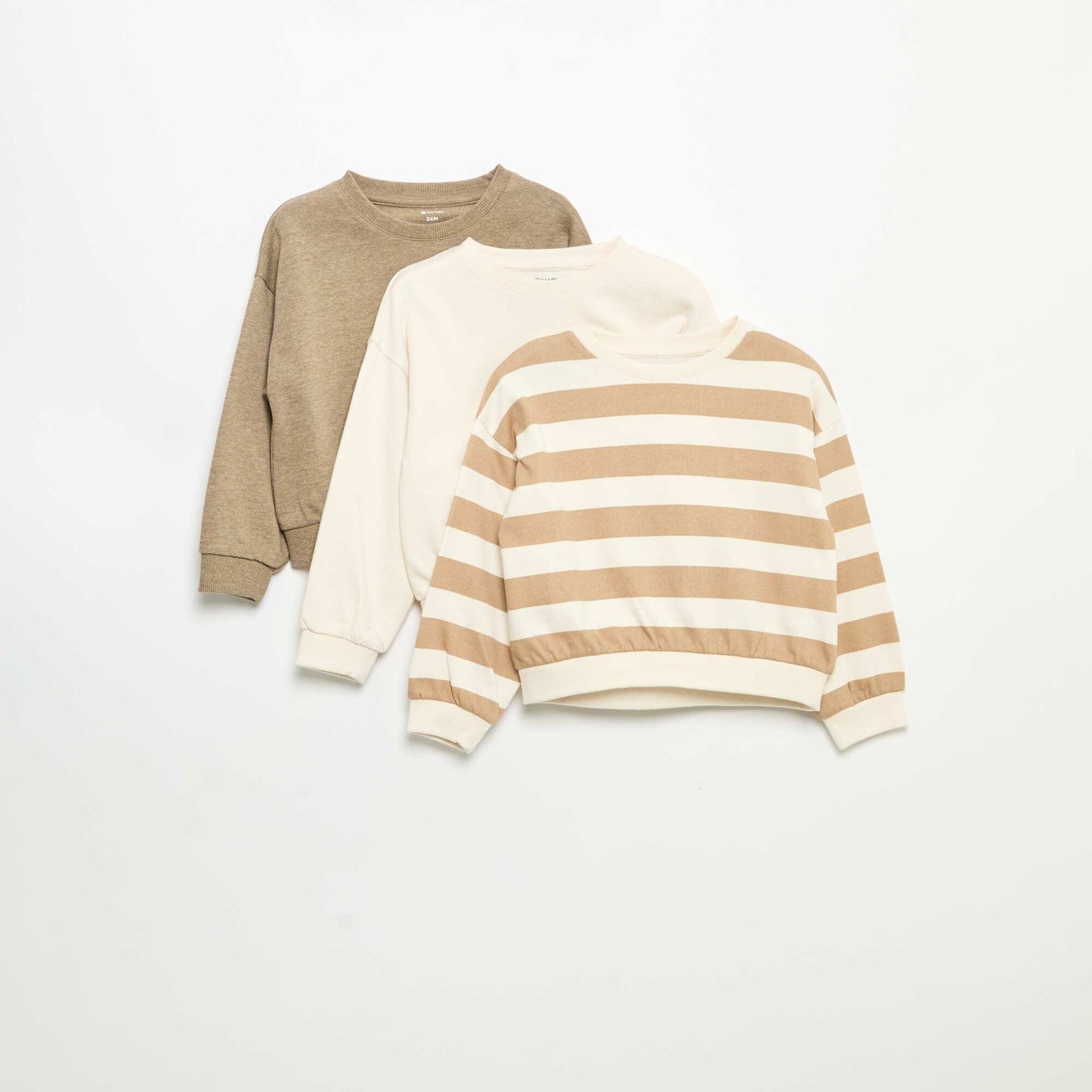 Pack of 2 sweatshirts BEIGE