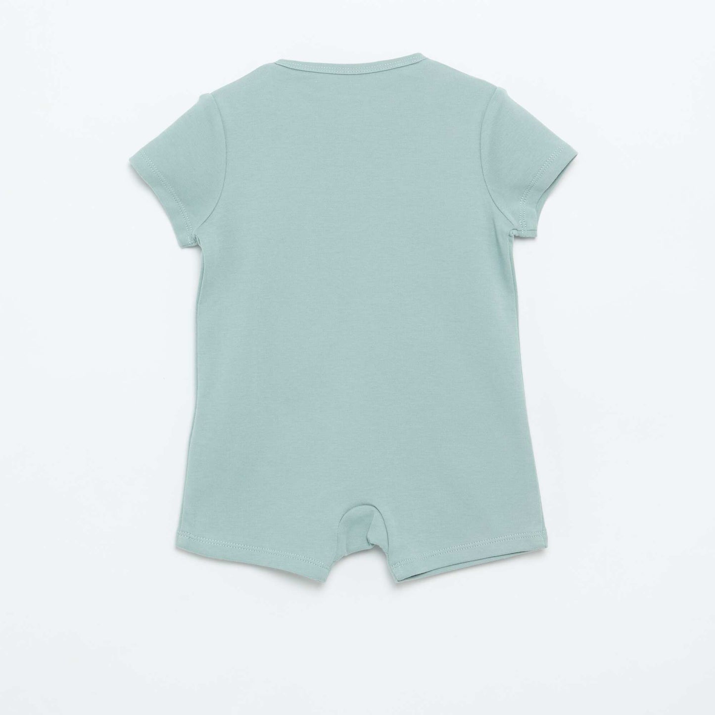 Pack of 2 Short-Sleeved Jersey Rompers BLUE