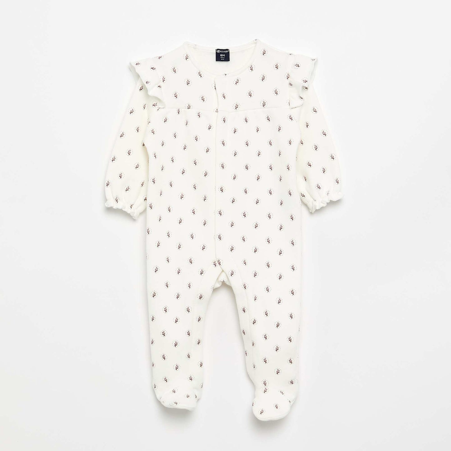Warm Footed Sleepsuit WHITE
