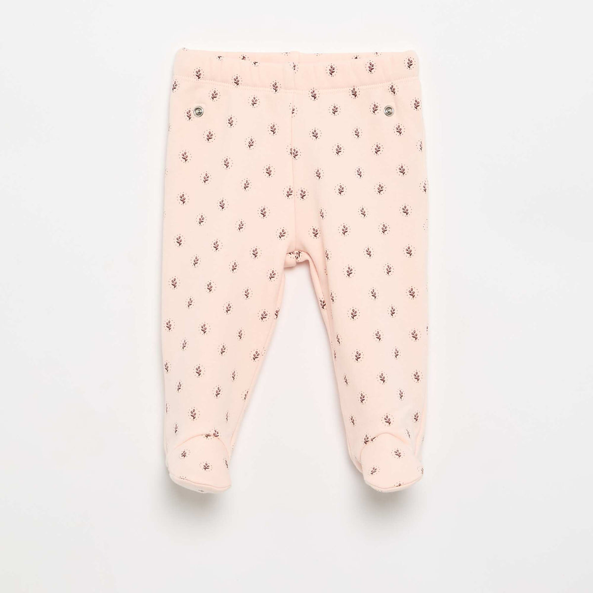 2-piece footed pajama set PINK