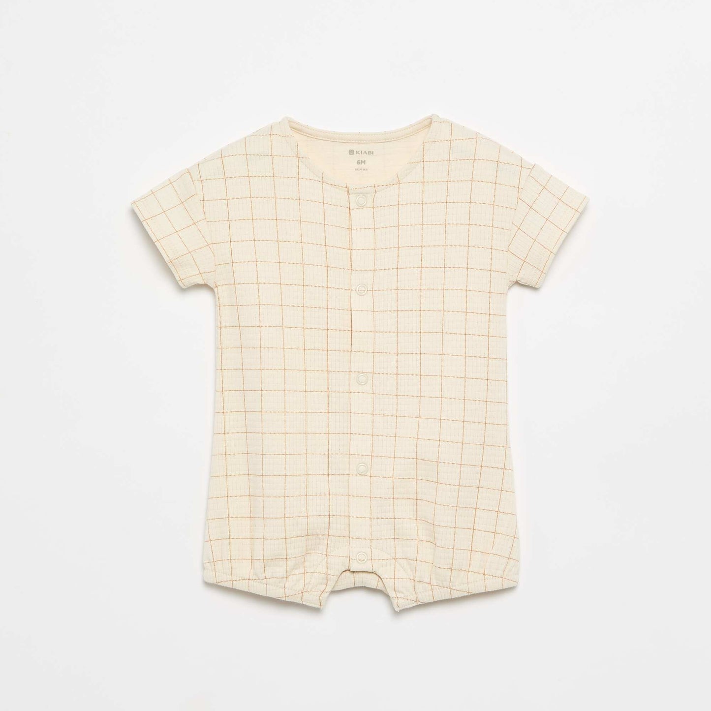 Set of 2 Lightweight Buttoned Baby Sleepsuits WHITE