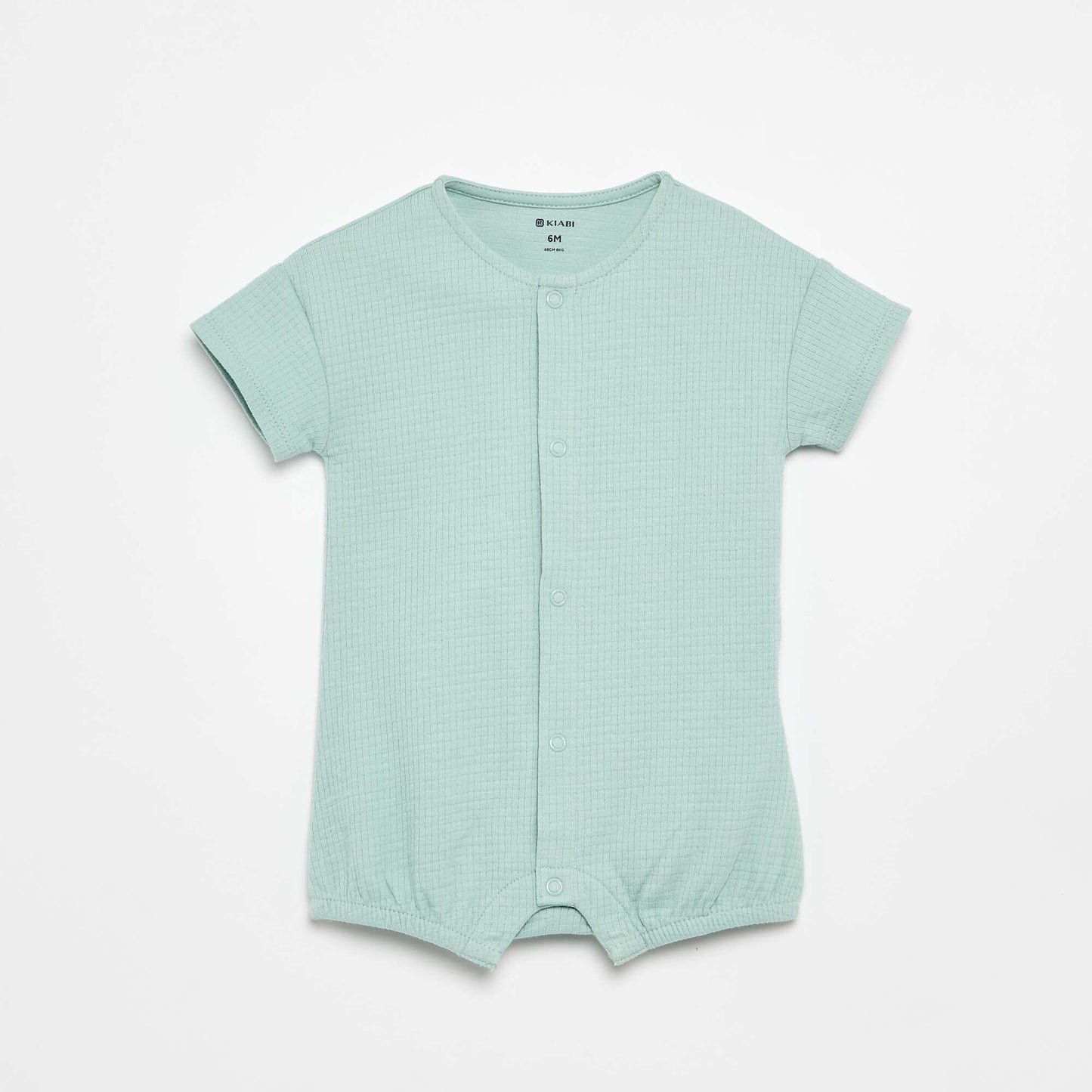 Set of 2 Lightweight Buttoned Baby Sleepsuits WHITE