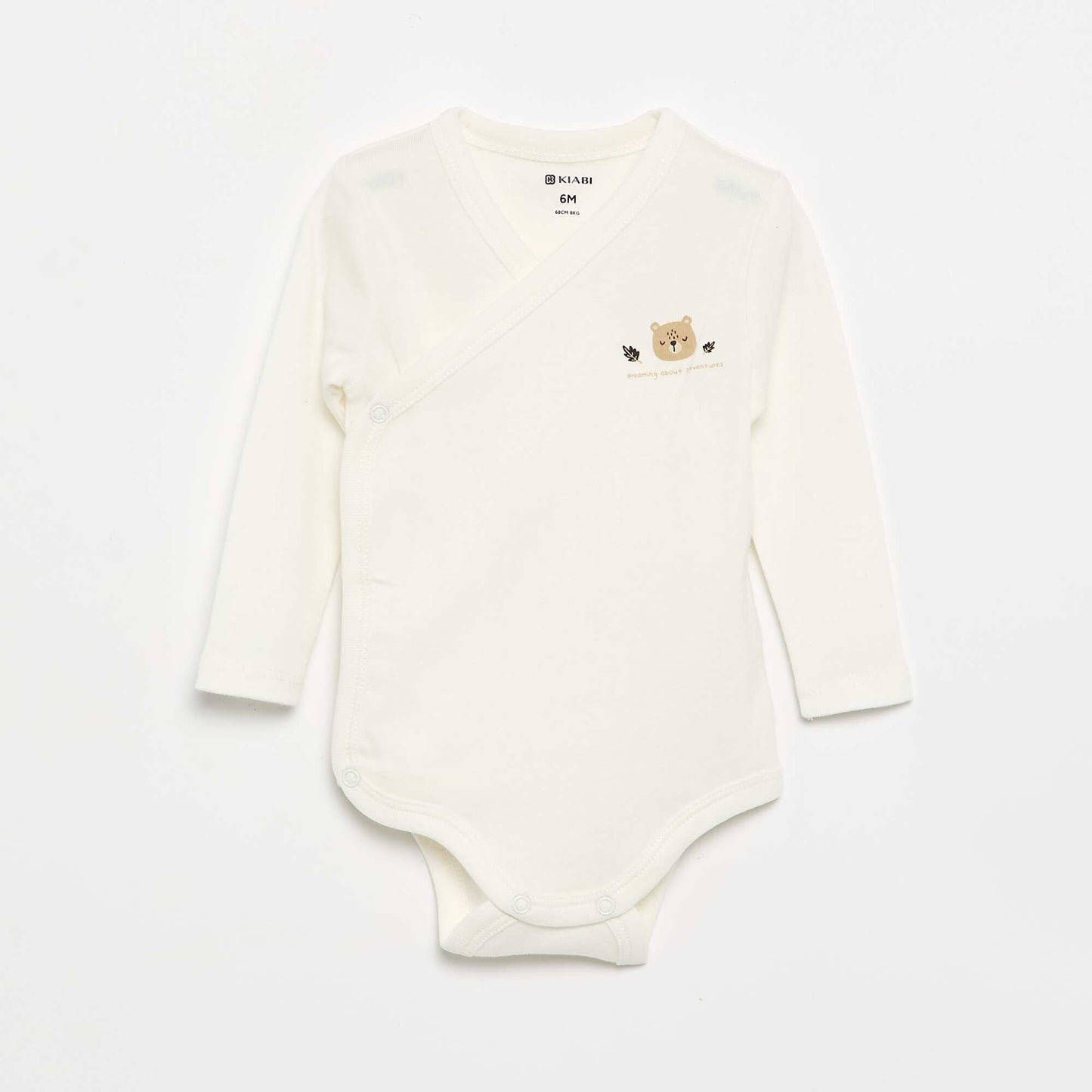 Pack of 5 Printed Cotton Bodysuits BROWN