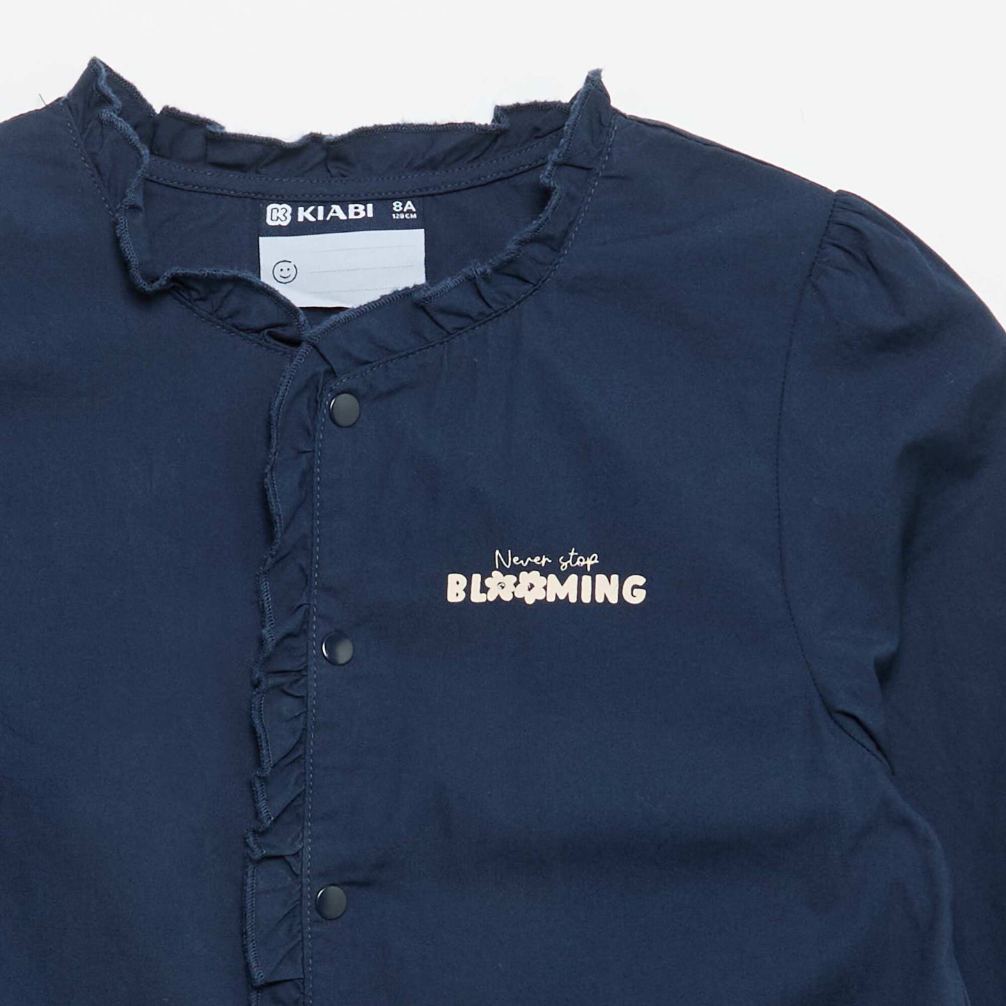 مئزر بأزرار كبس أزرق