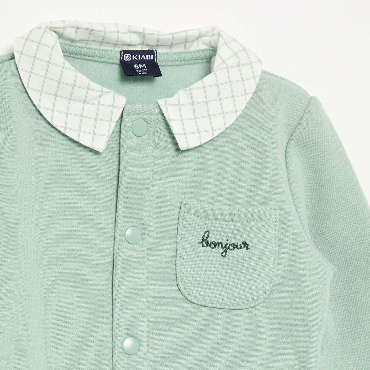 2-piece velour-look pajamas GREEN