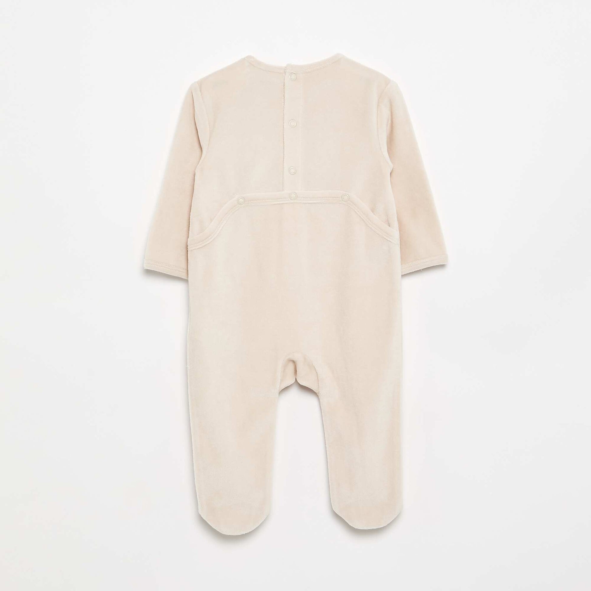 Velour Sleepsuit WHITE