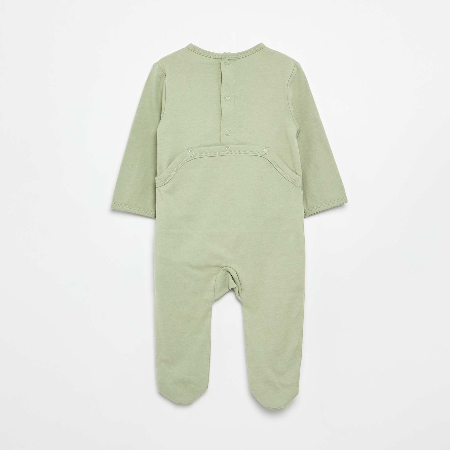 Cotton jersey sleepsuit GREEN
