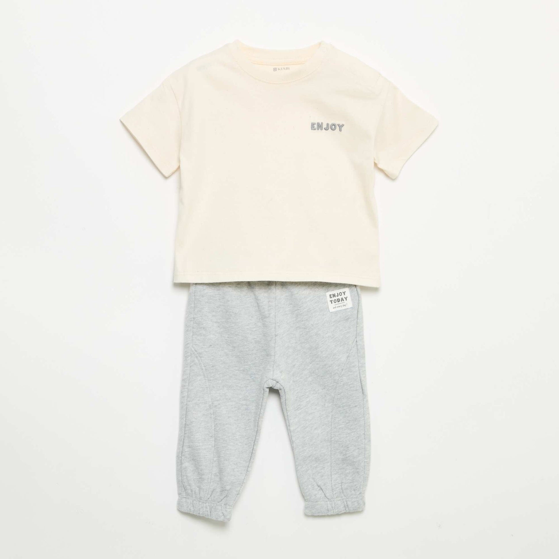 T-shirt and jogging bottoms set WHITE