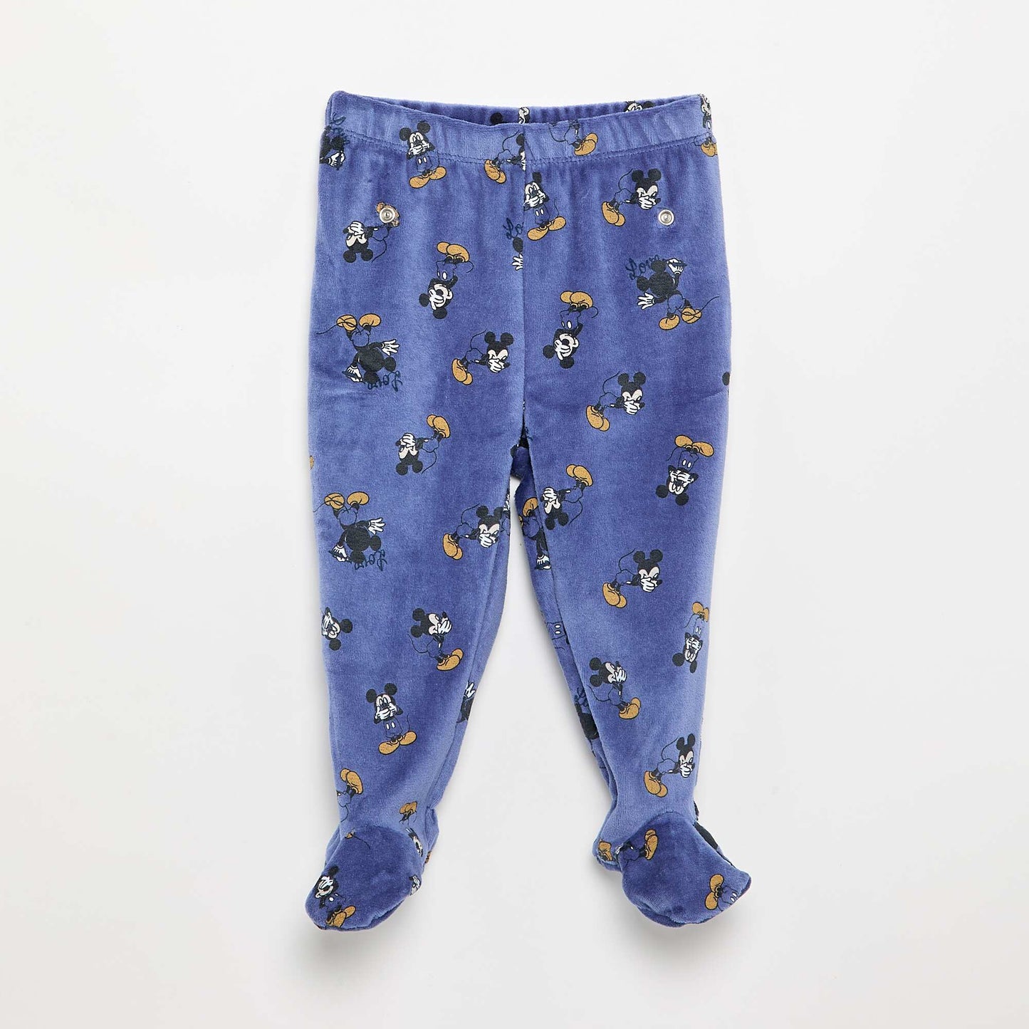 'Mickey Mouse' Velvet 2-Piece Pajama Set BLUE