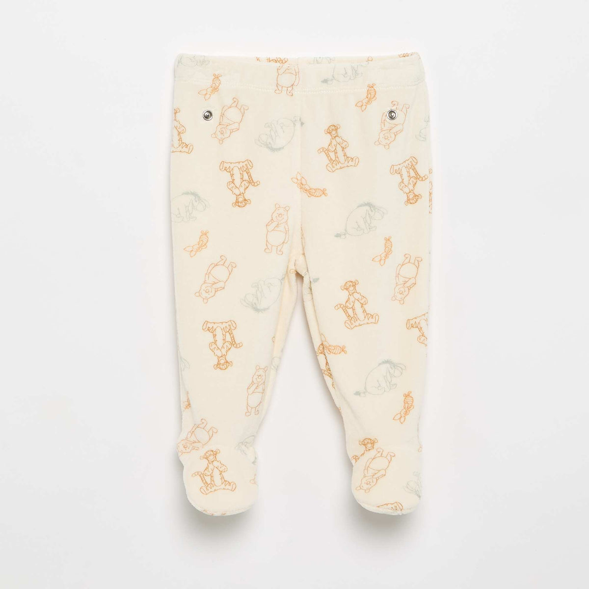 'Mickey Mouse' Velvet 2-Piece Pajama Set BROWN
