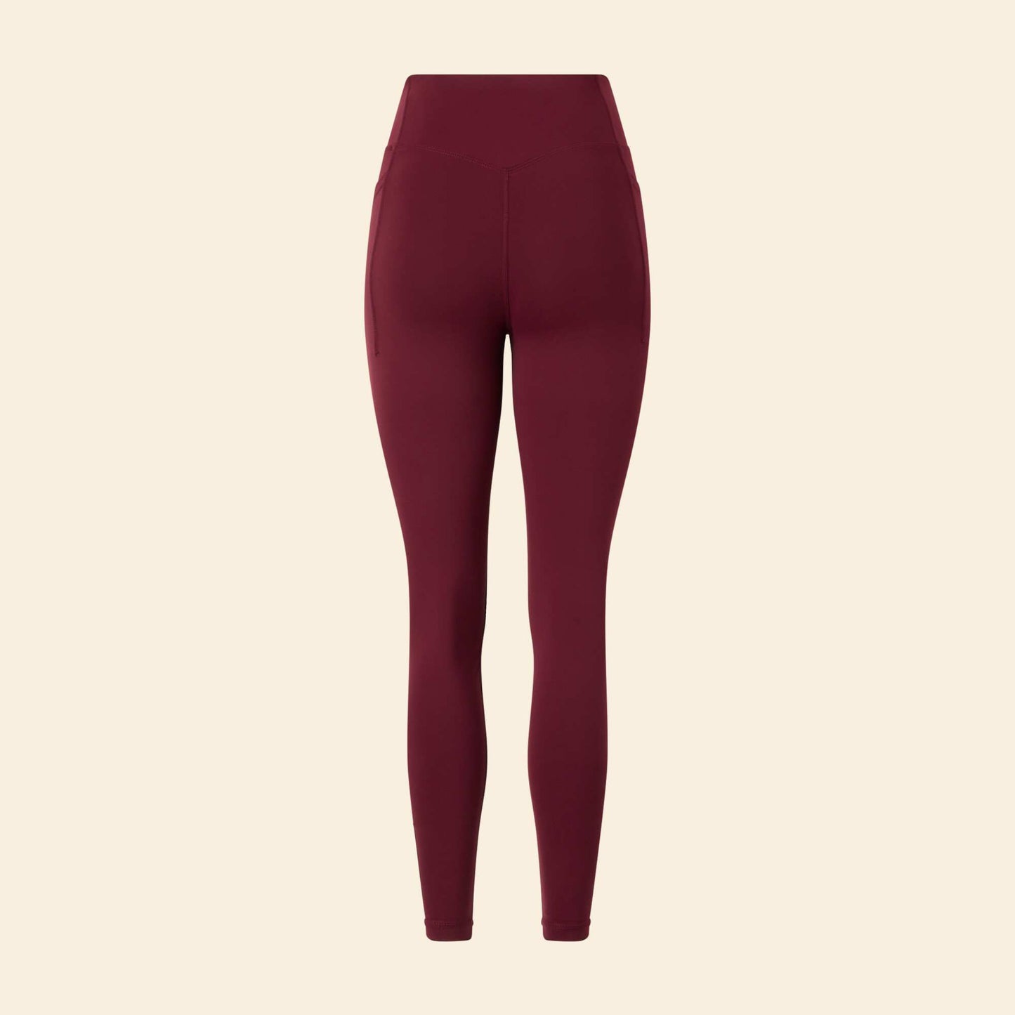 Sports leggings with pockets RED