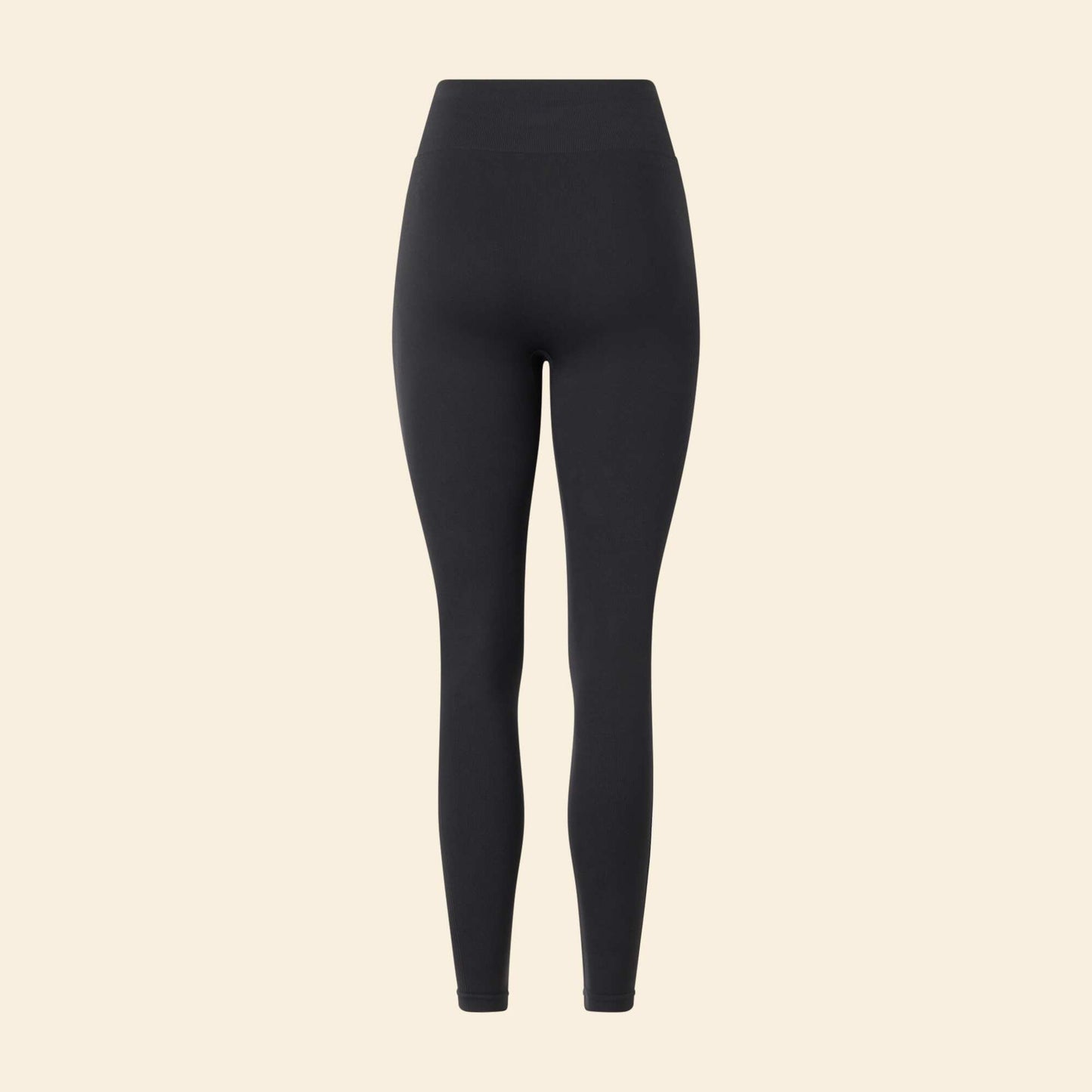 Ribbed Sports Leggings BLACK