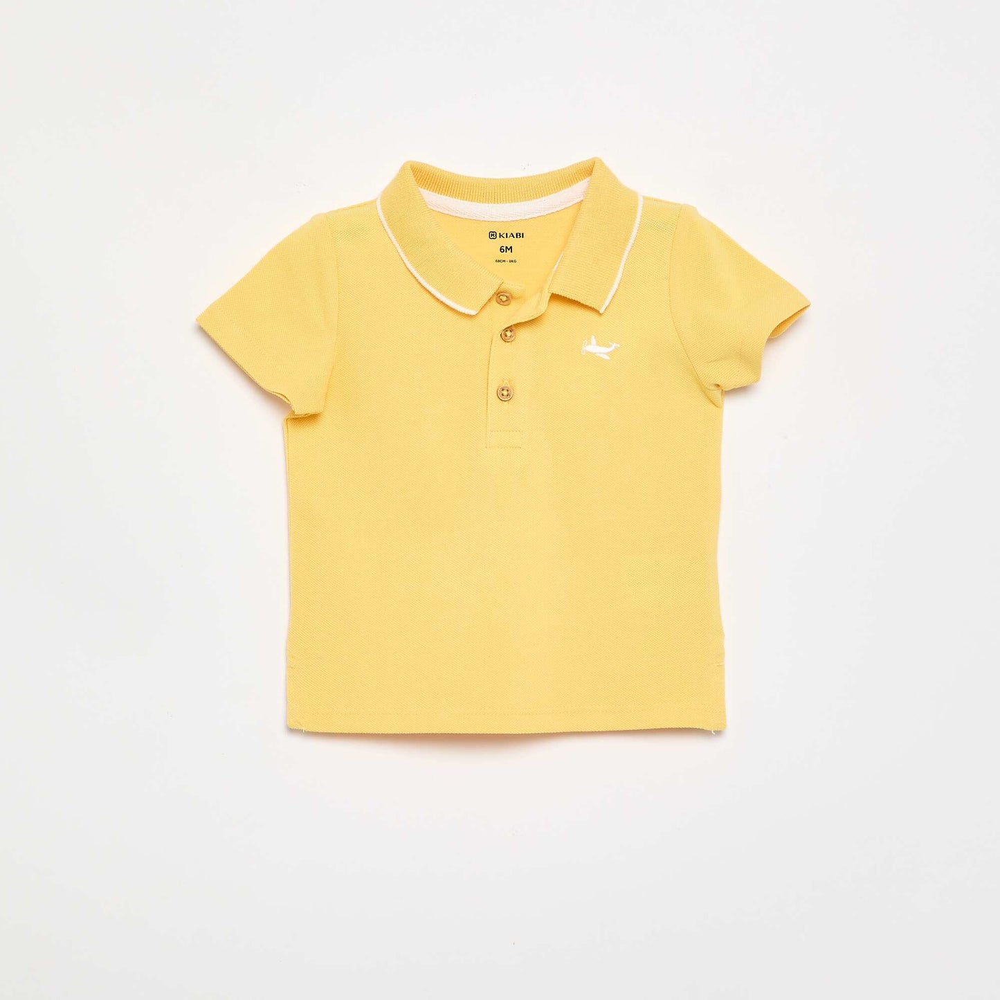 Piqué cotton polo YELLOW