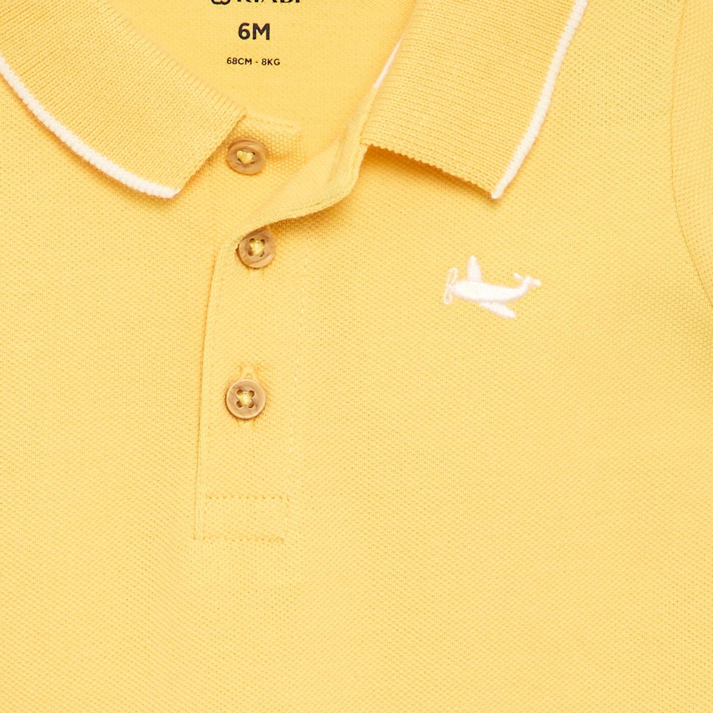 Piqué cotton polo YELLOW