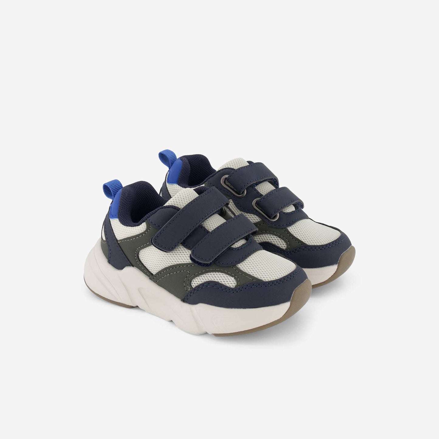 Tricolor Hook-and-Loop Sneakers BLUE