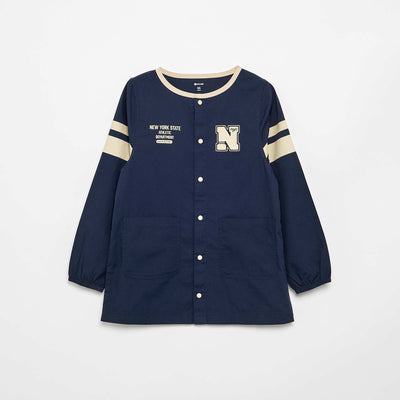 Long-sleeved school apron BLUE