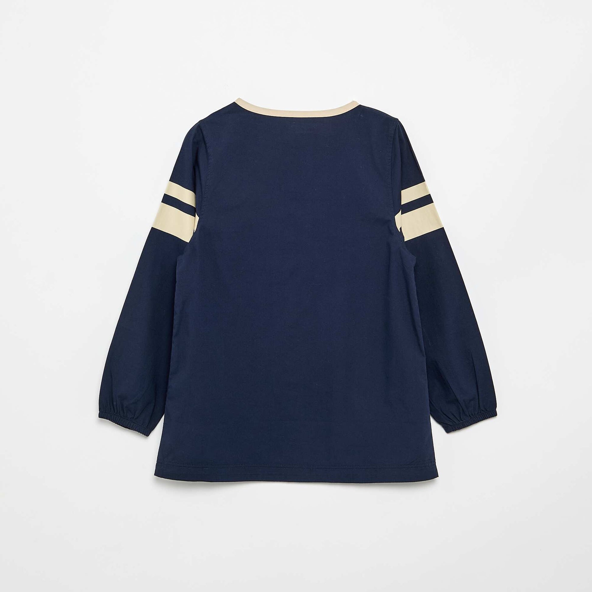 Long-sleeved school apron BLUE