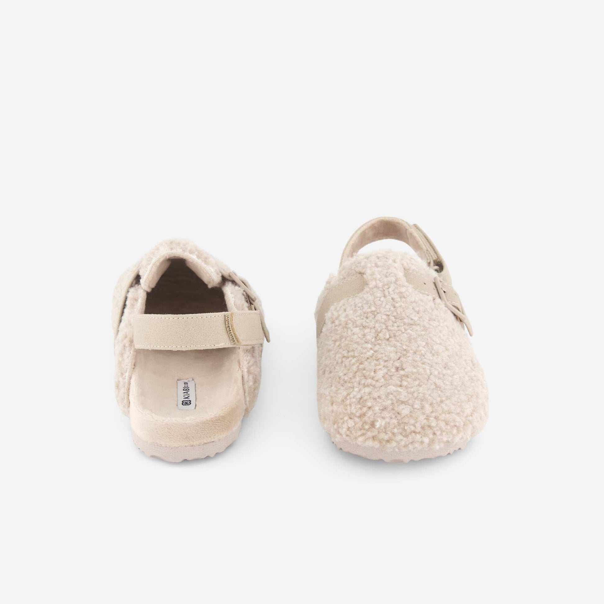 Furry Mules BEIGE