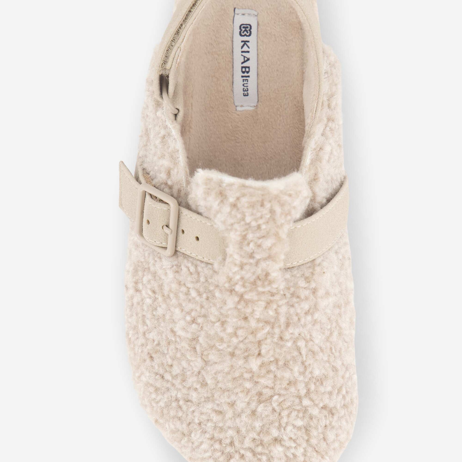 Furry Mules BEIGE