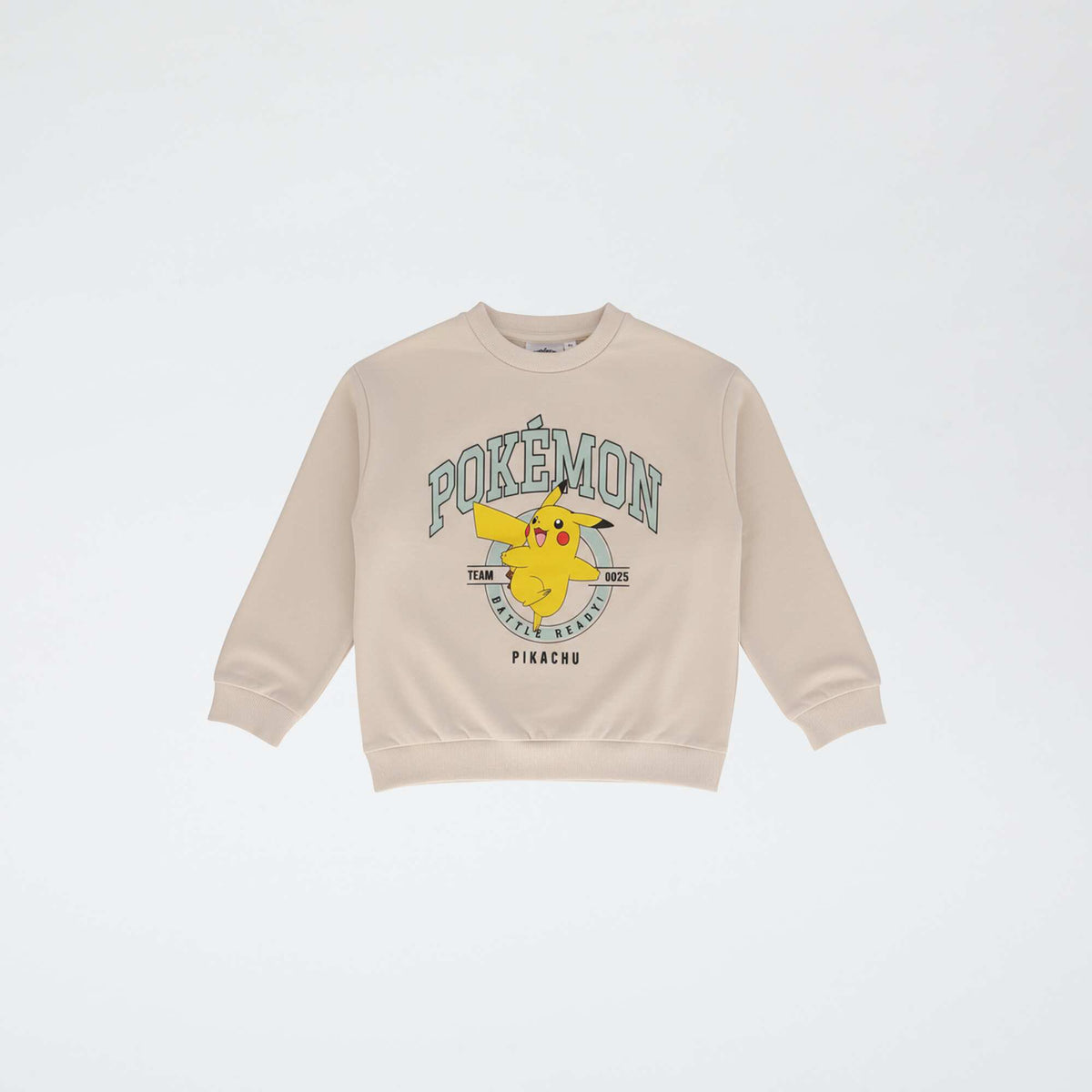 'Pokémon' 'Pikachu' Printed Sweatshirt BEIGE