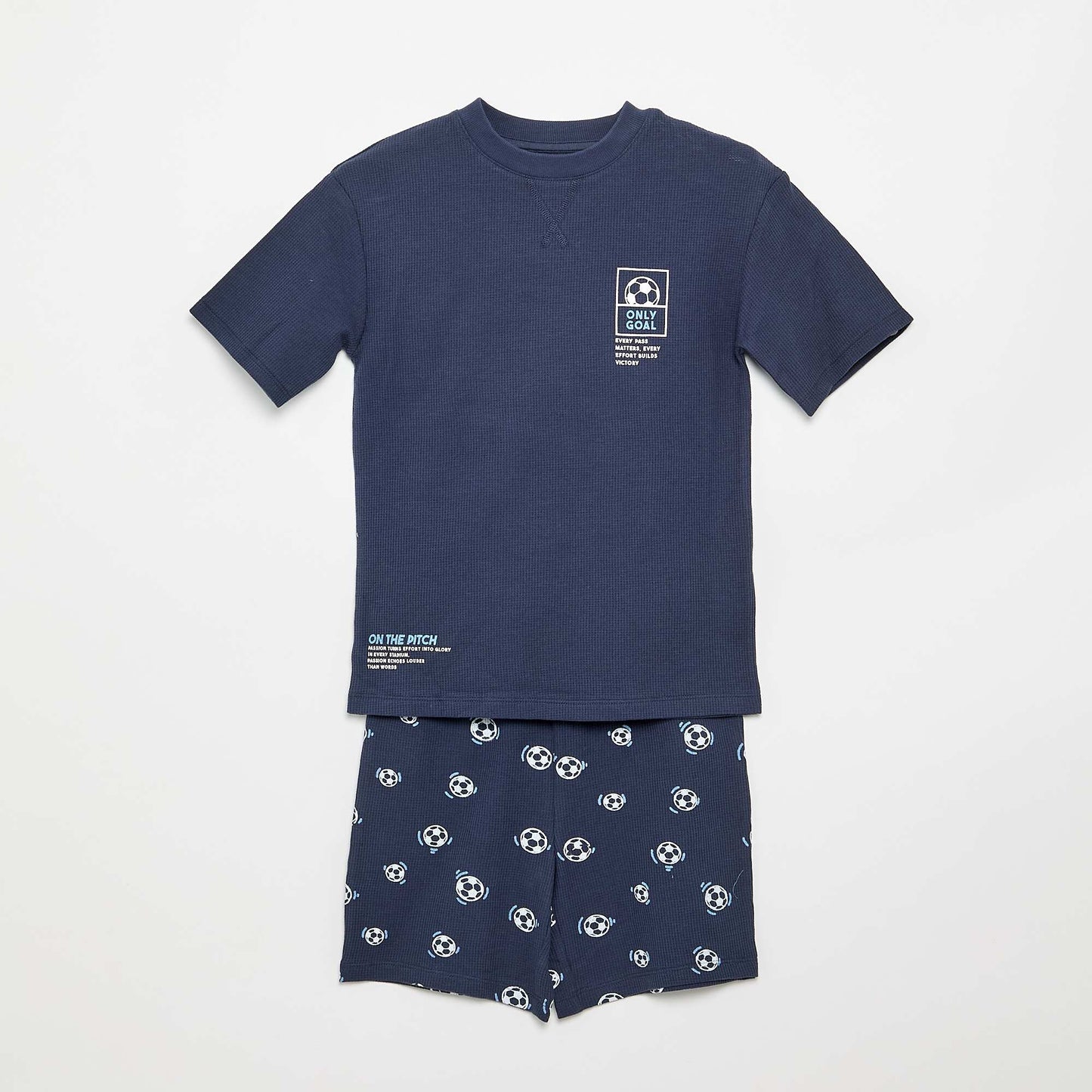 2-piece cotton short pyjamas BLUE
