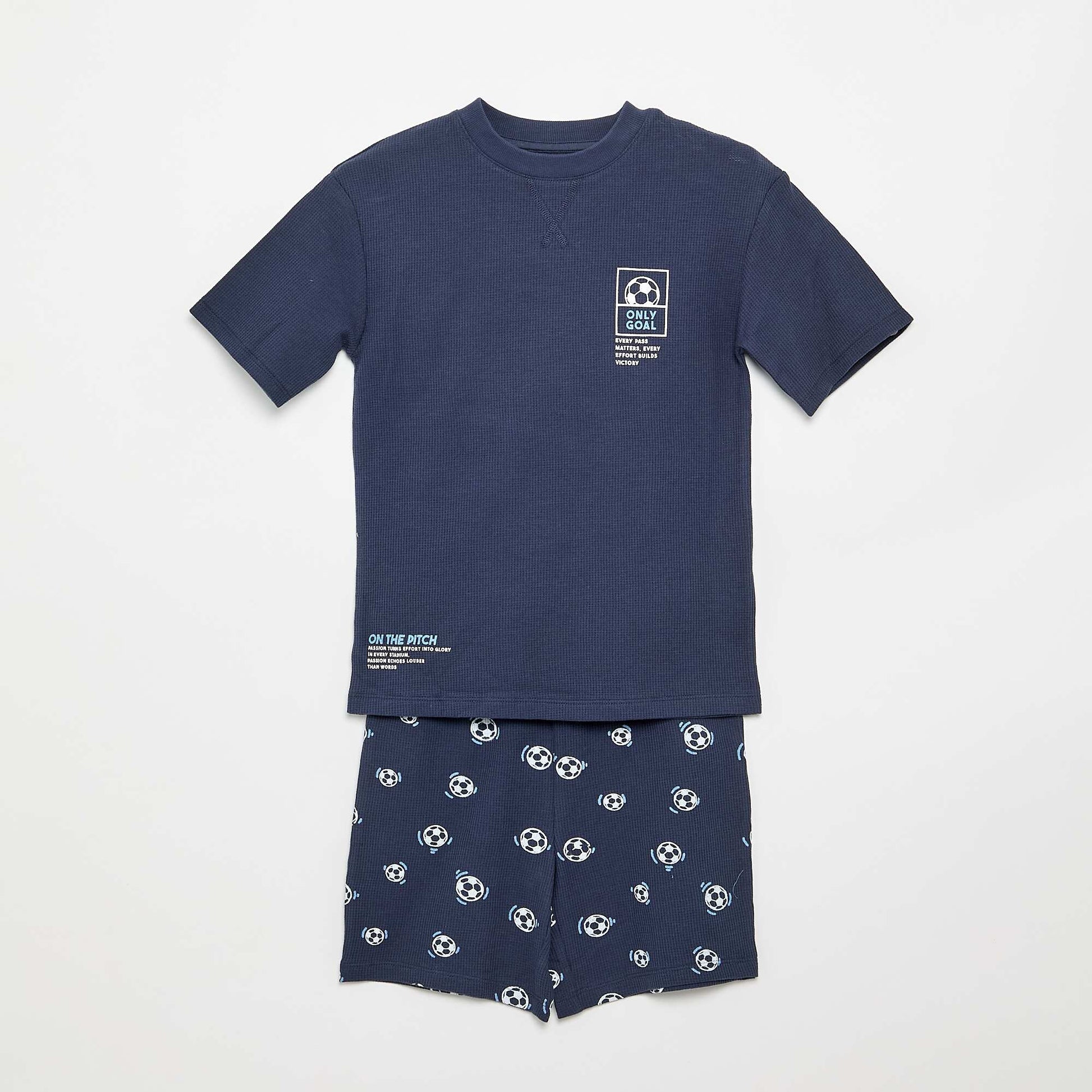 2-piece cotton short pyjamas BLUE