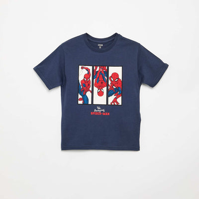 Spider-Man \'Marvel\' Short-Sleeved T-Shirt BLUE